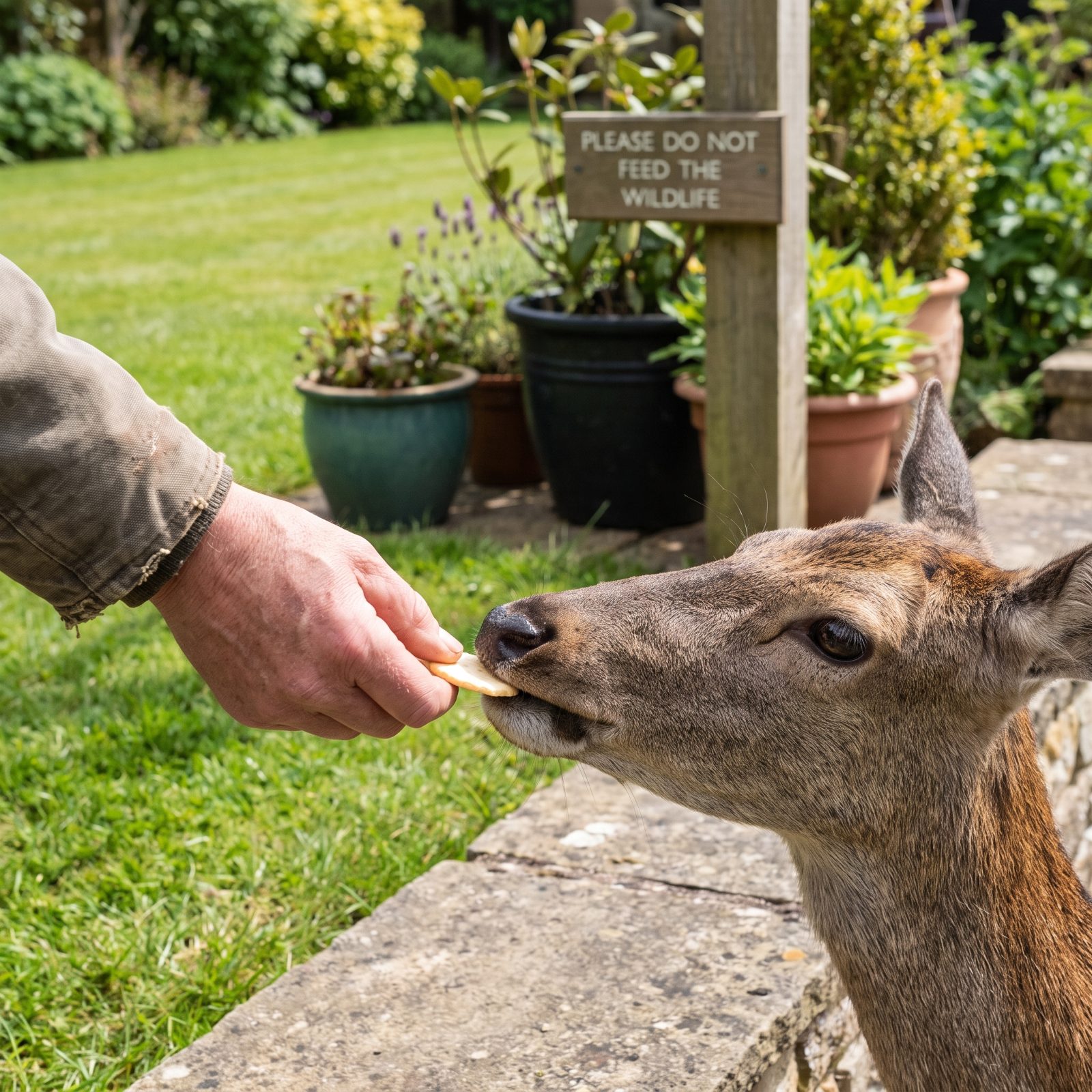 Feeding Deer, Raccoons, Squirrels, or Other Wildlife