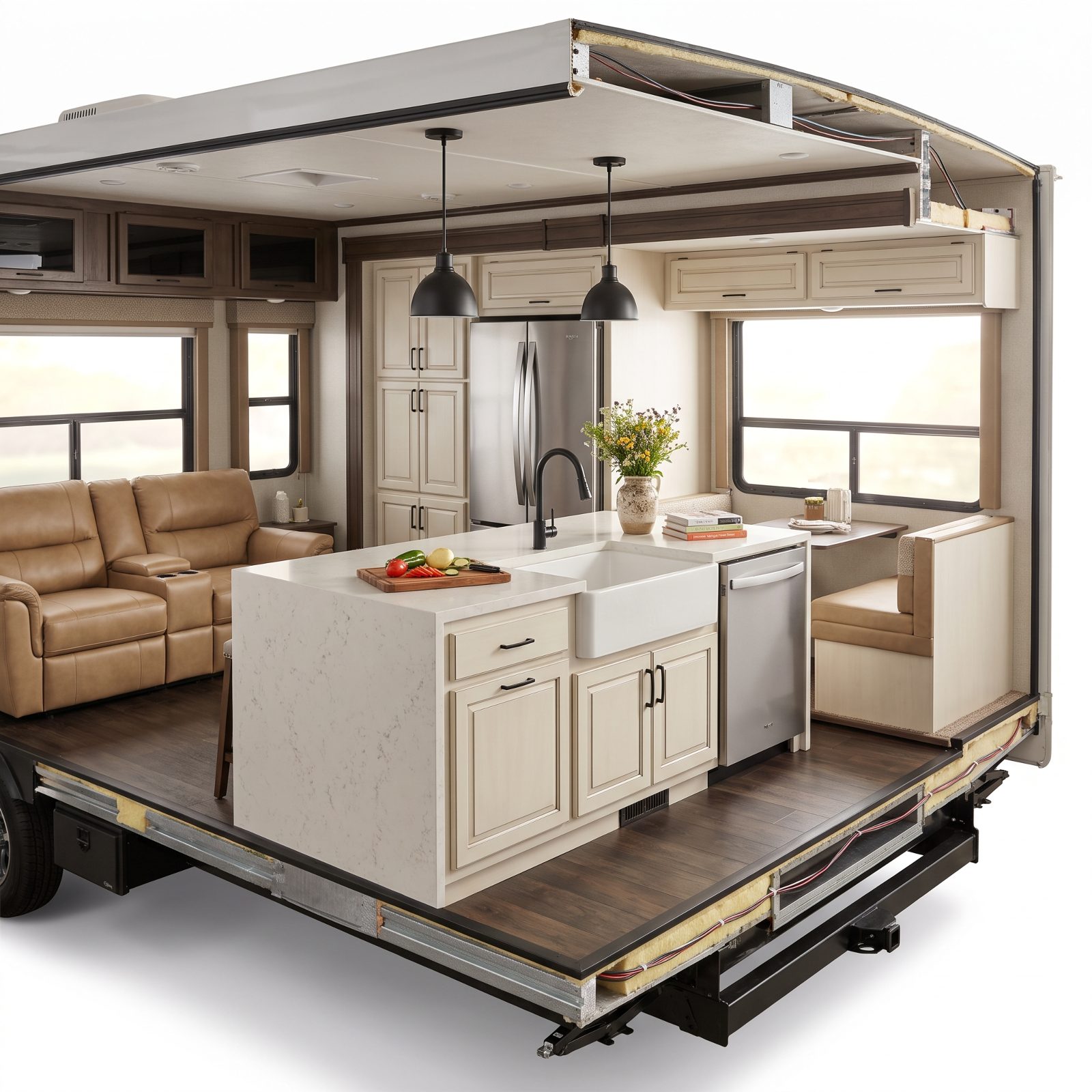 The Fifth Wheel Built Around a Real Kitchen Island