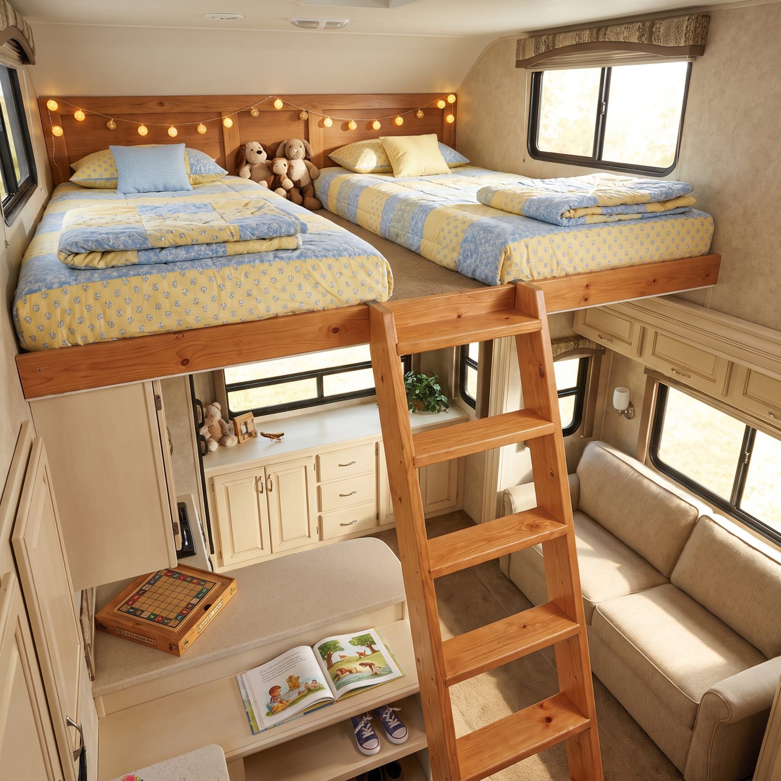 The Fifth Wheel With a Loft Waiting for Visiting Grandchildren