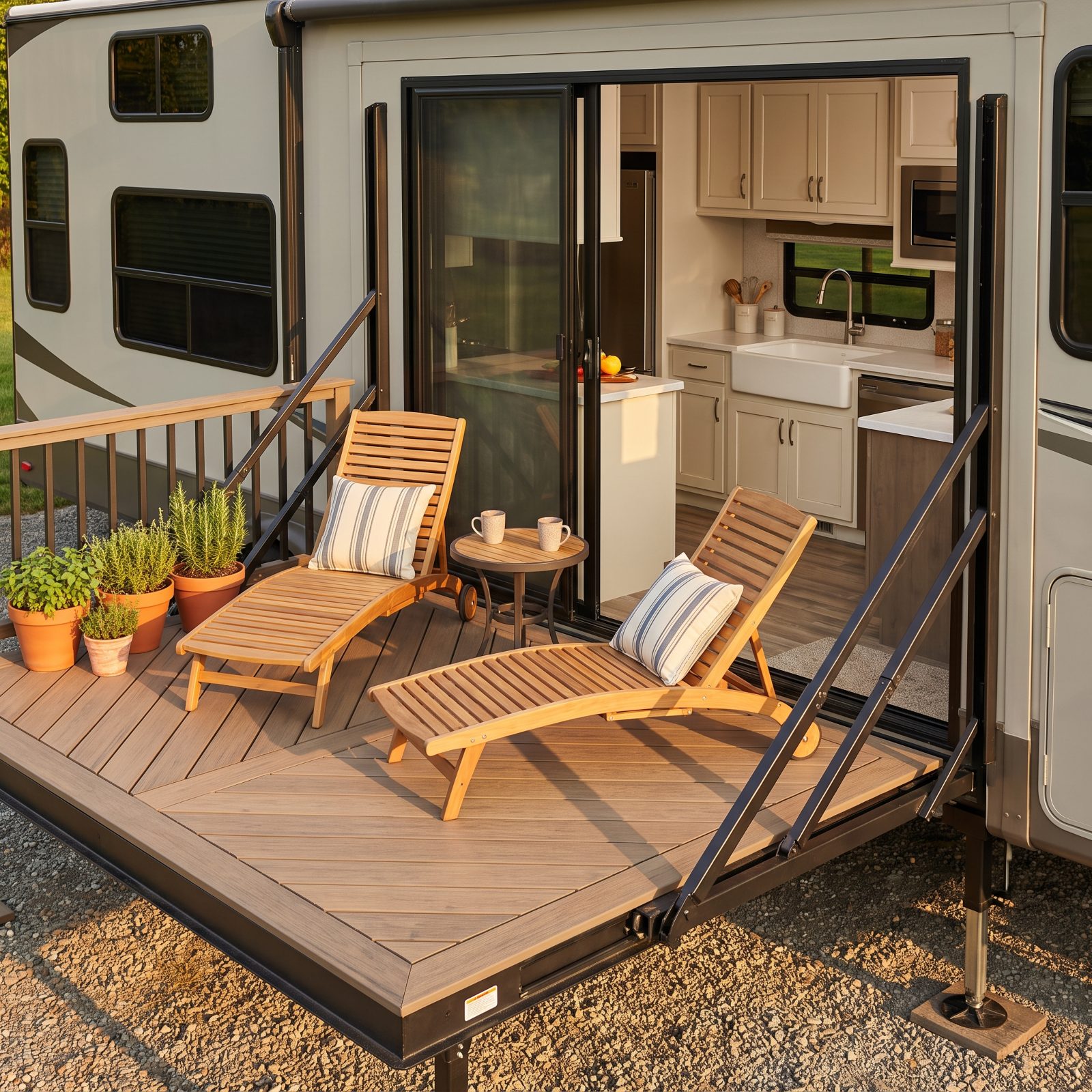 The Fifth Wheel With a Second Living Room Outside