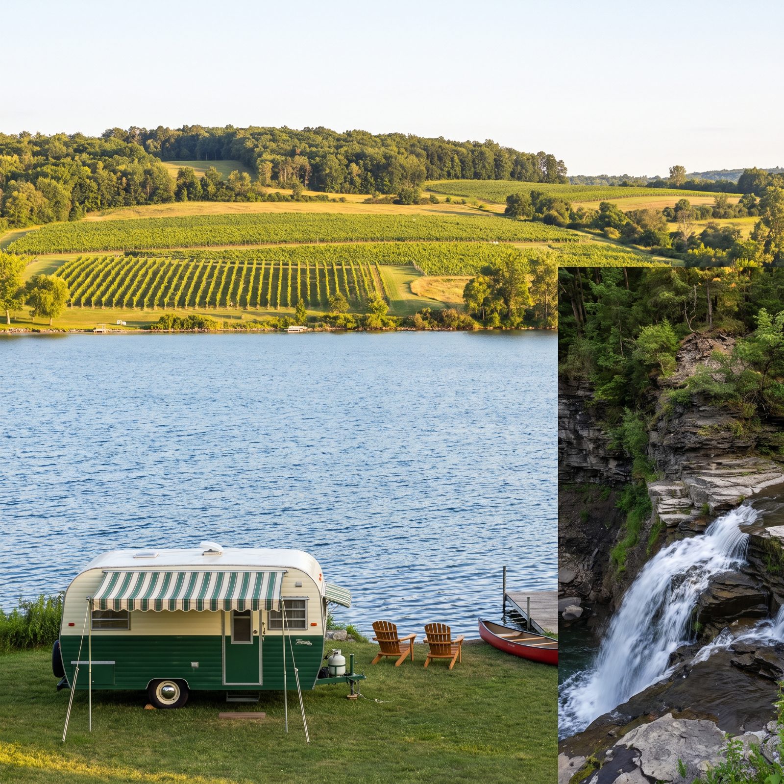 Finger Lakes Loop: Waterfalls, Vineyards and Lakeside Camps