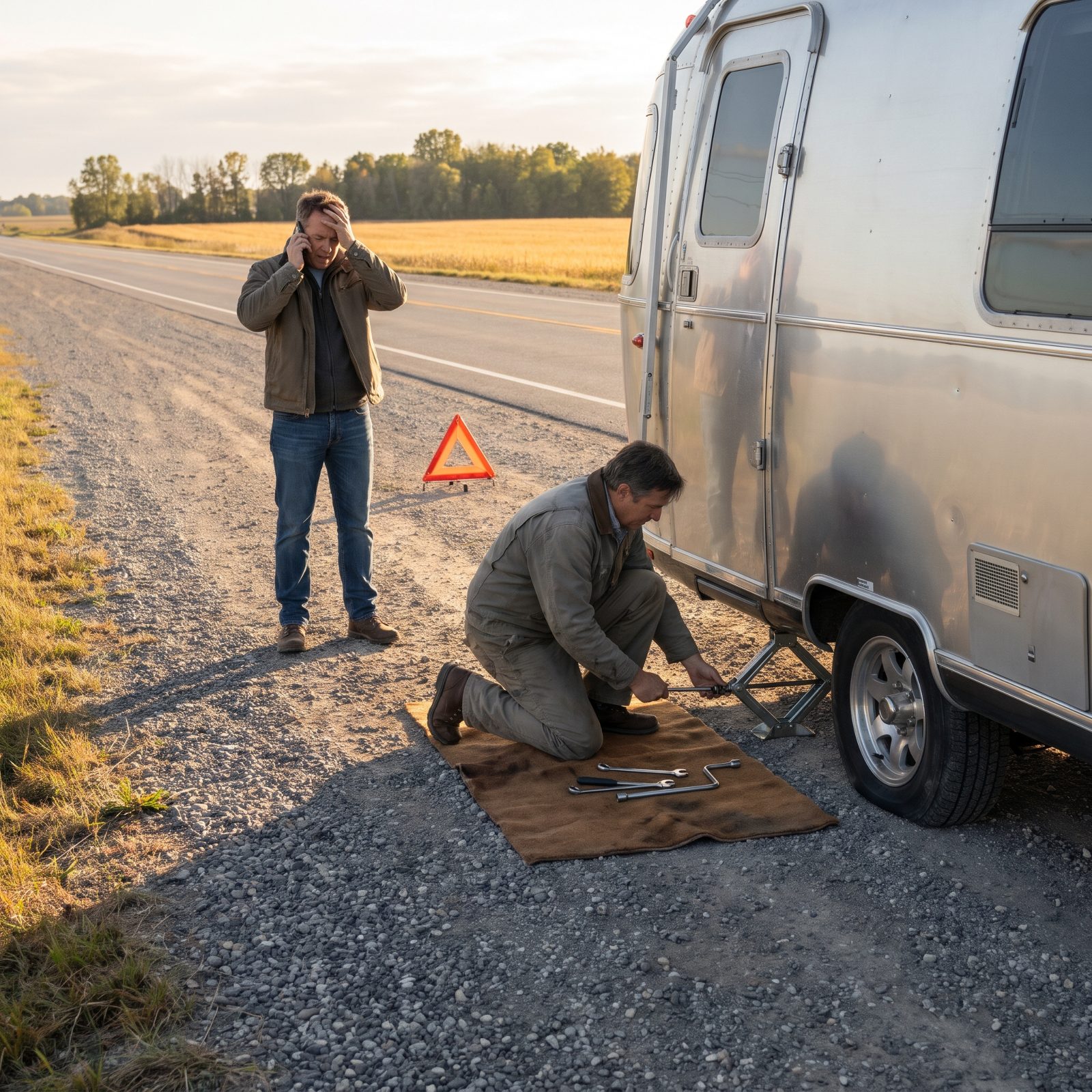A Flat Tire Shows Who Solves and Who Spirals