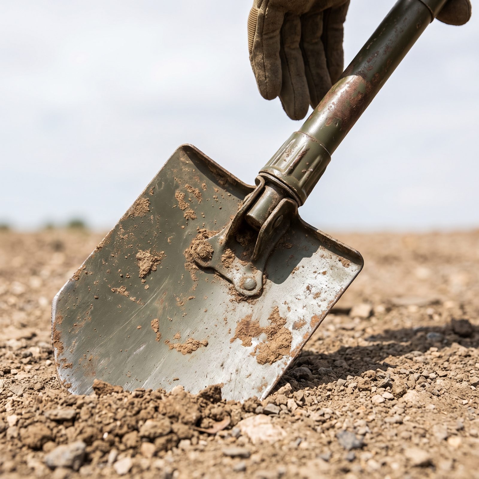 The Folding Military-Style Entrenching Shovel