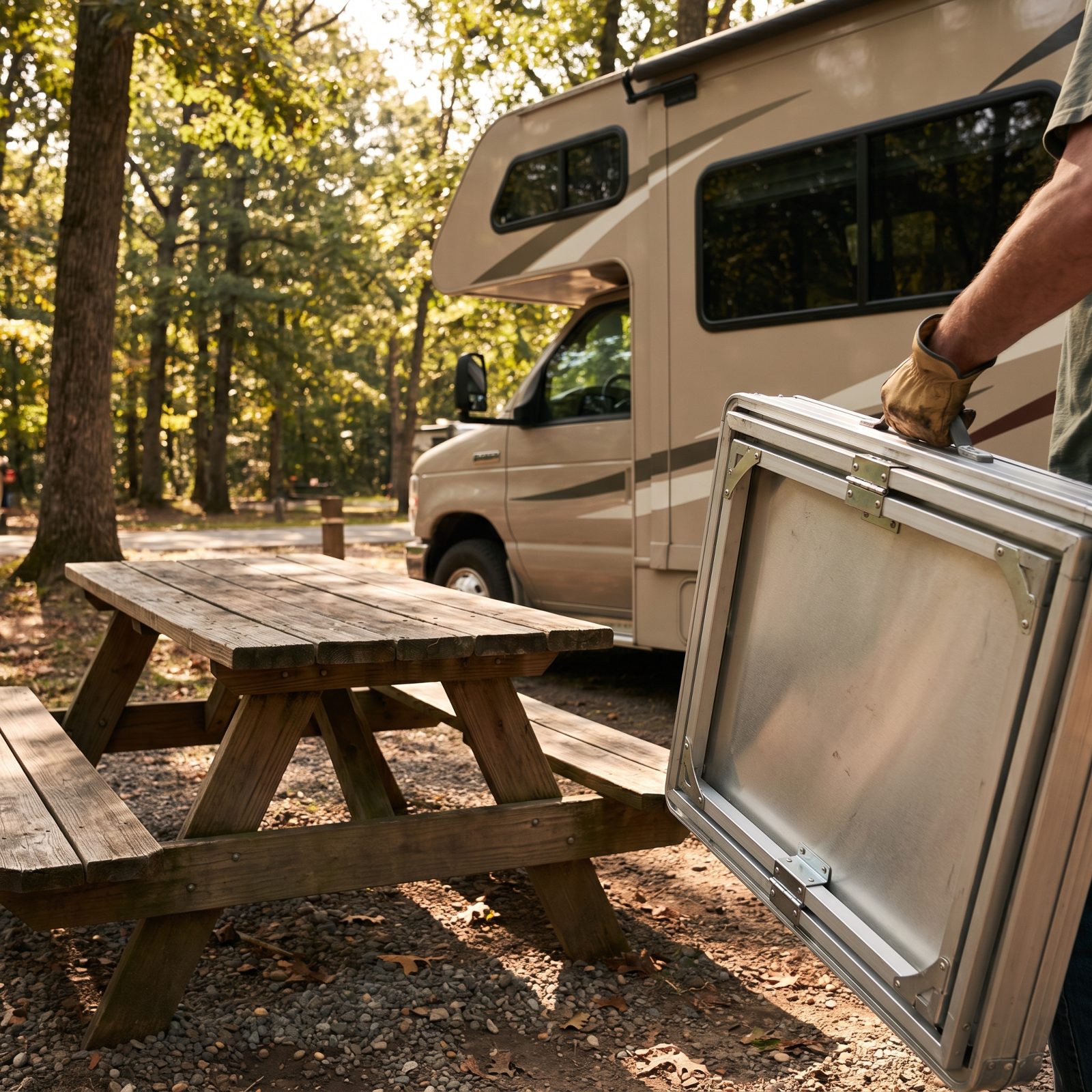 The Folding Picnic Table That Most Sites Already Had