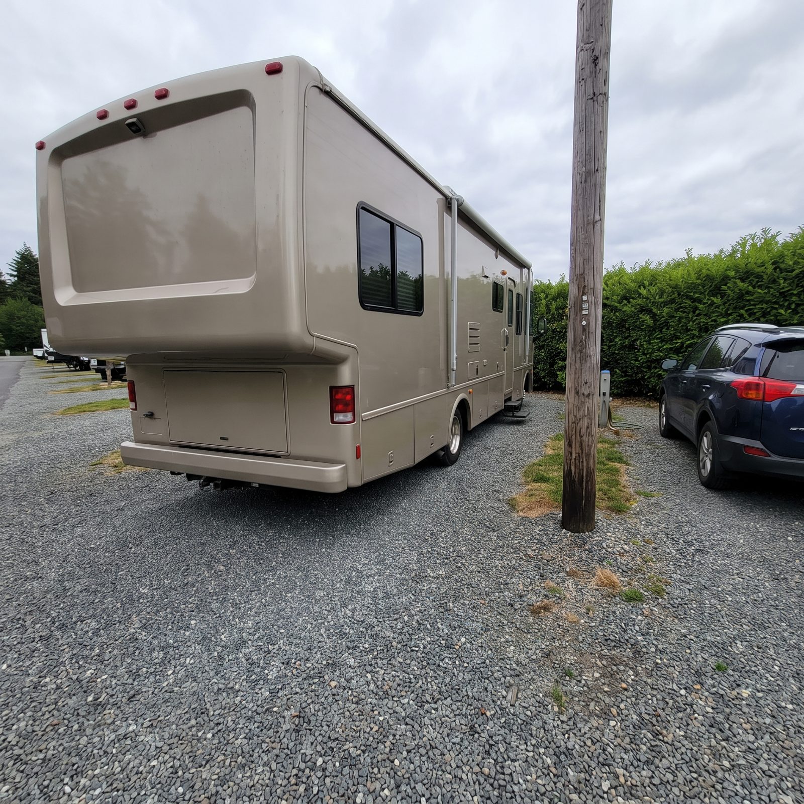 Forgetting Rear Overhang Swing Can Clip a Post or Neighboring Vehicle