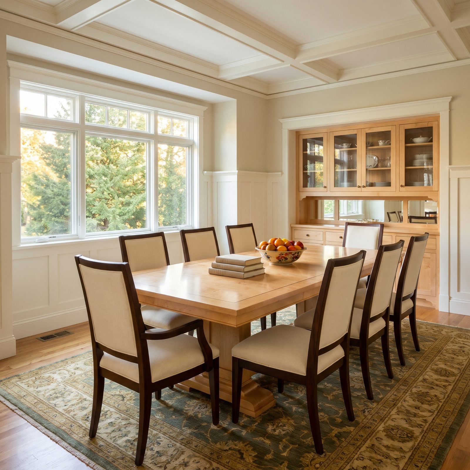 A Formal Dining Table and Chairs