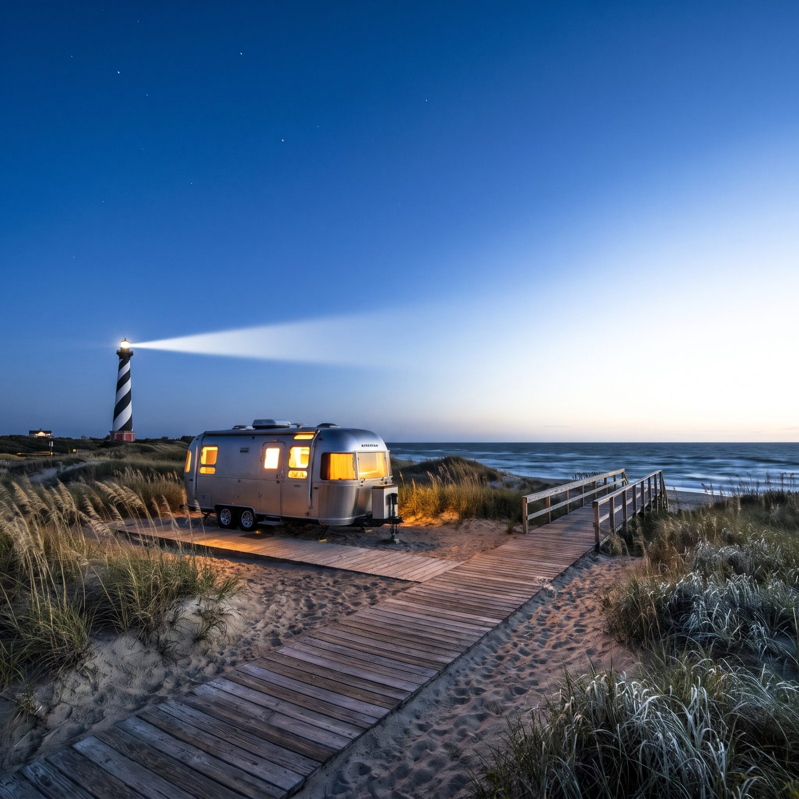 Frisco Campground, Where the Lighthouse Finds You at Night