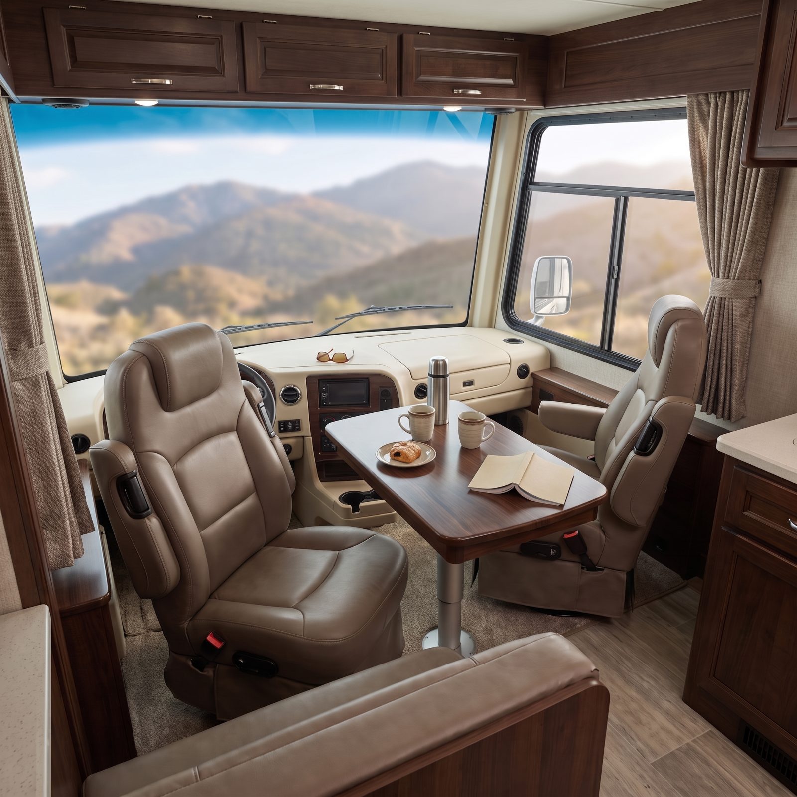 The Front-Dining Motorhome With a Windshield That Becomes the View