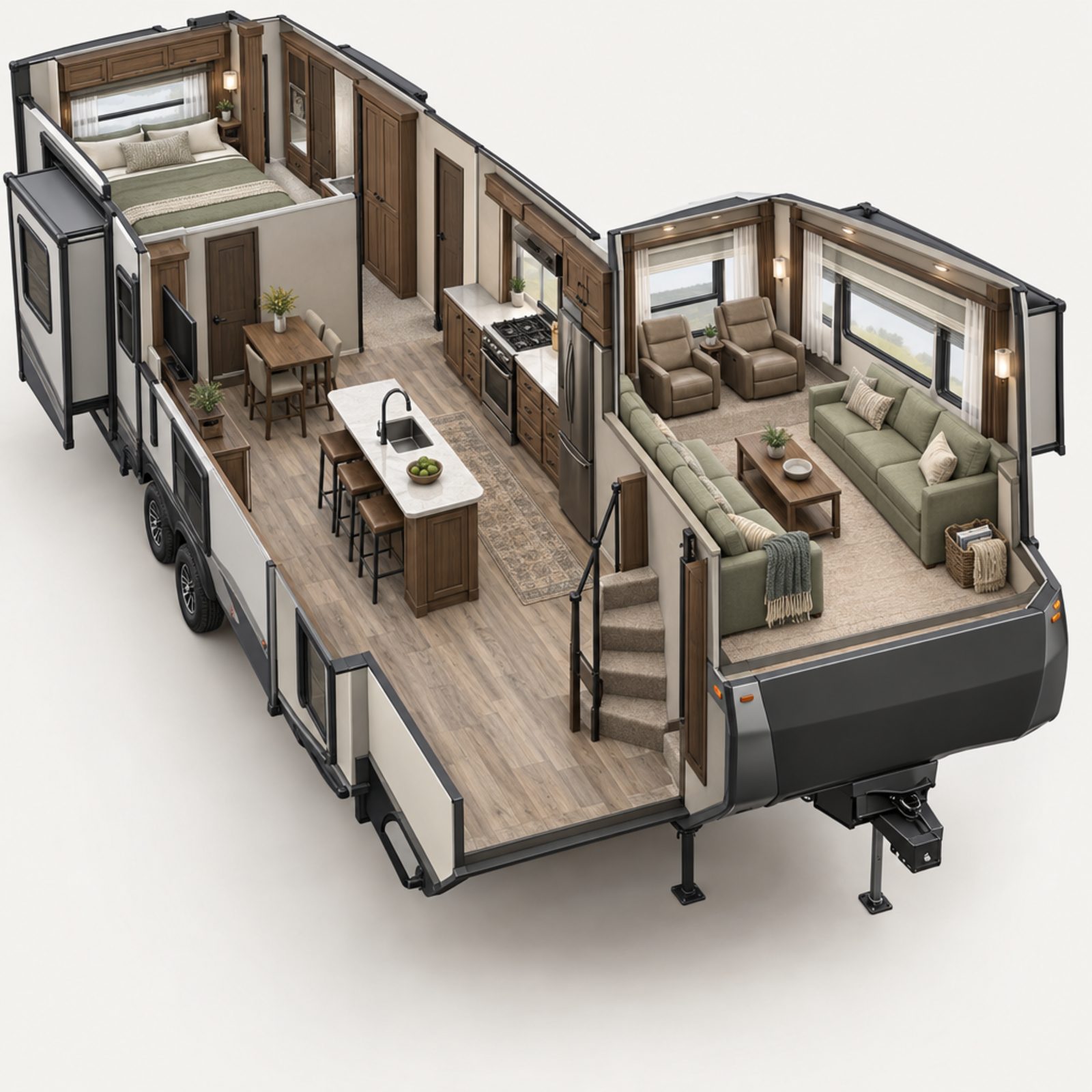 Front-Living Fifth Wheel With a Separate Lounge