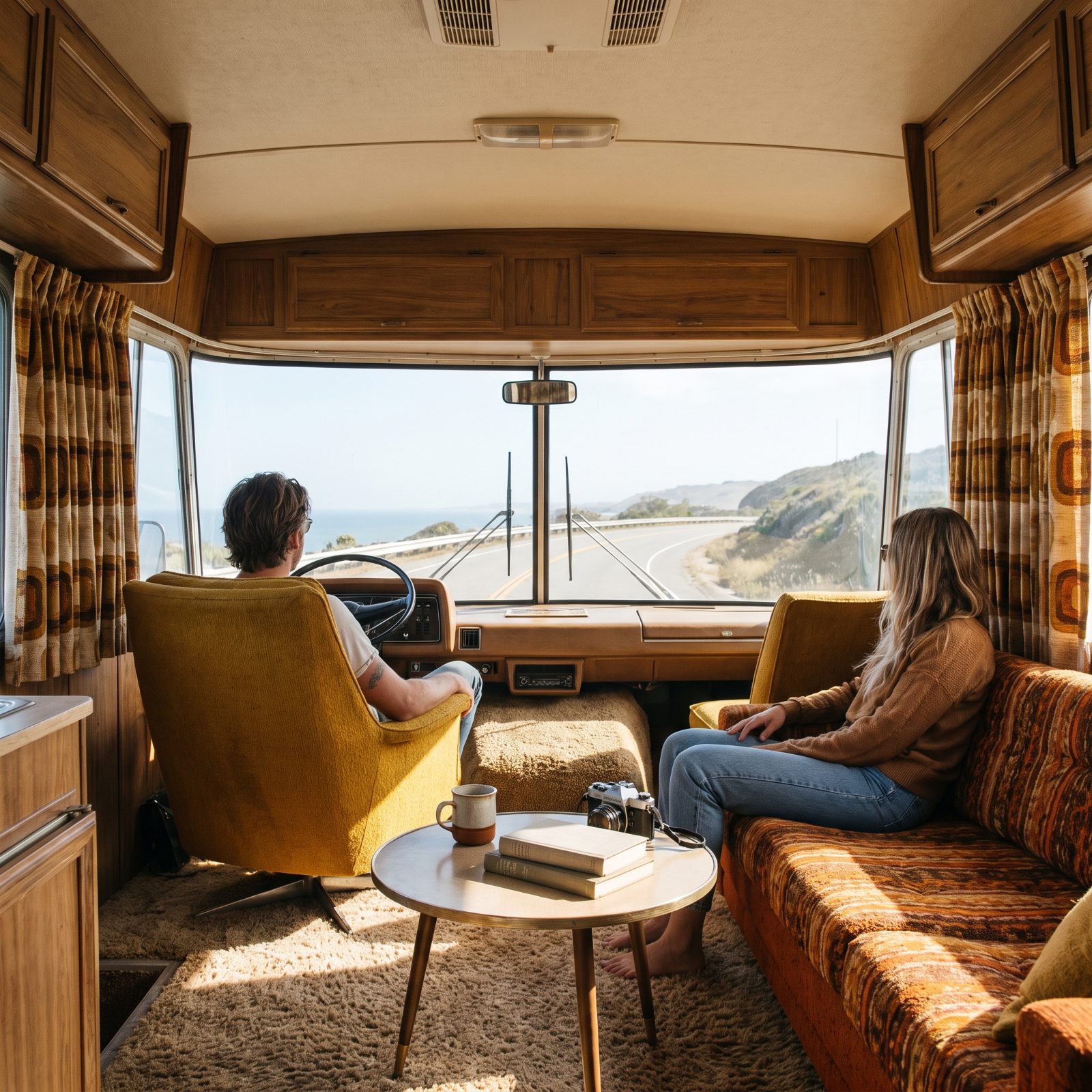 A Front Lounge With a Panoramic Road View