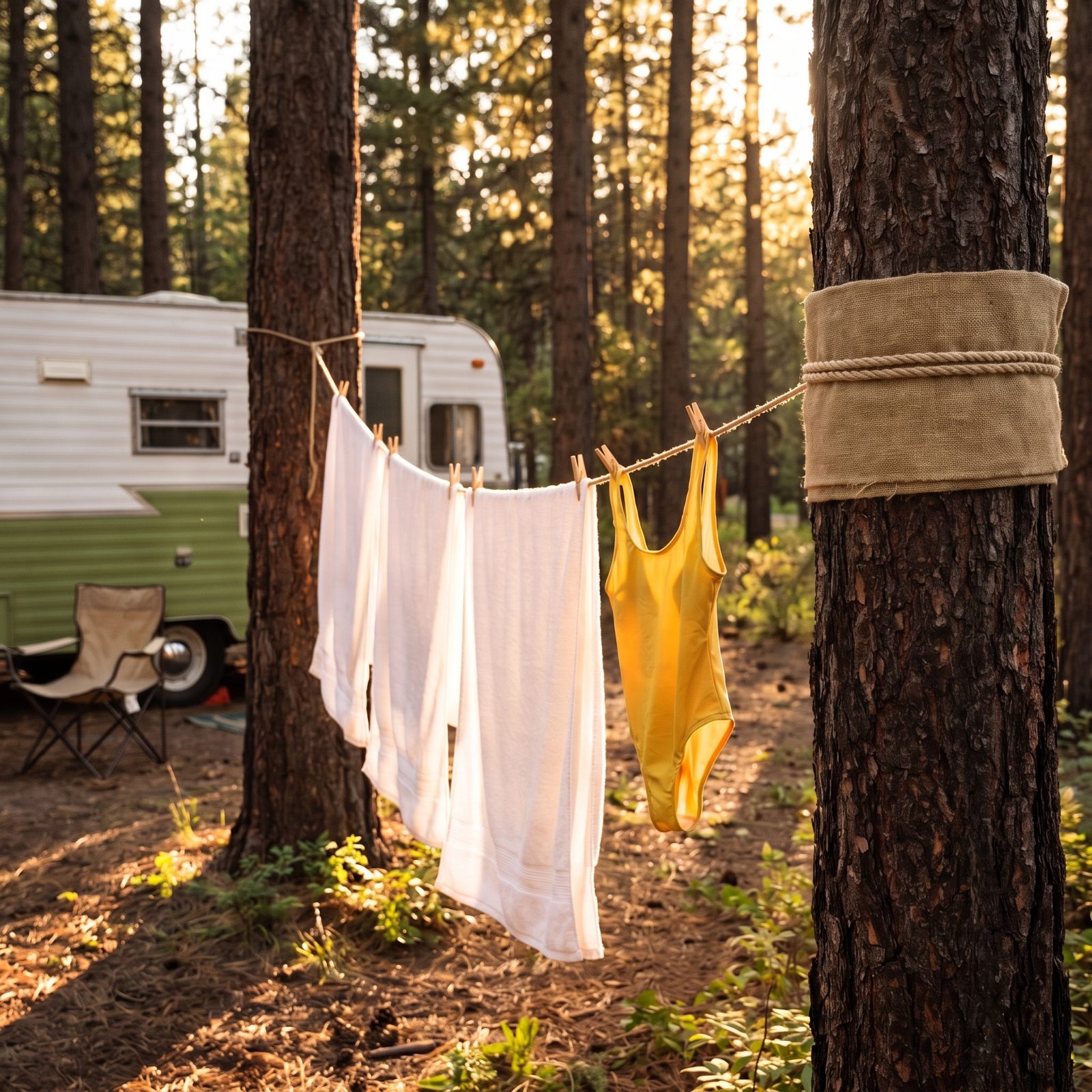 Get Permission Before Hanging a Clothesline