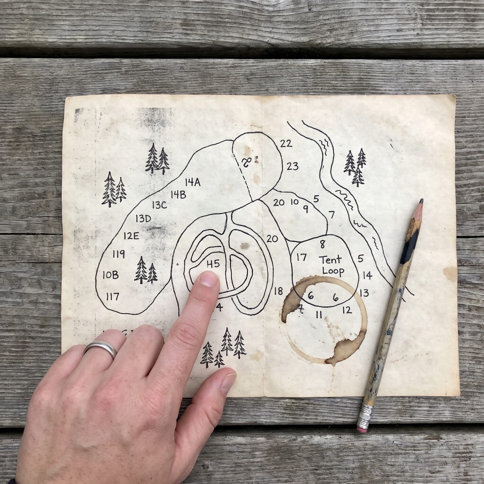 Getting a Hand-Drawn Campground Map
