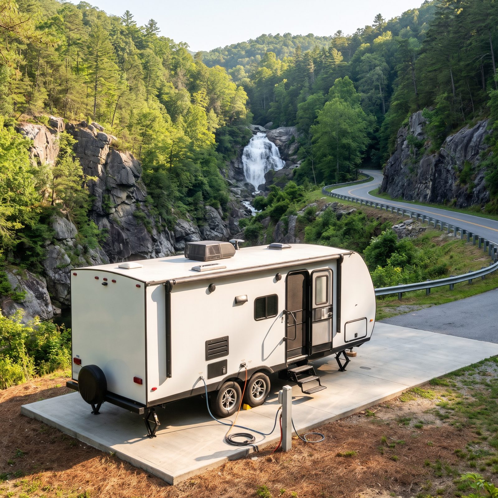 Gorges State Park: Concrete Full-Hookup Pads Near 26 Waterfalls