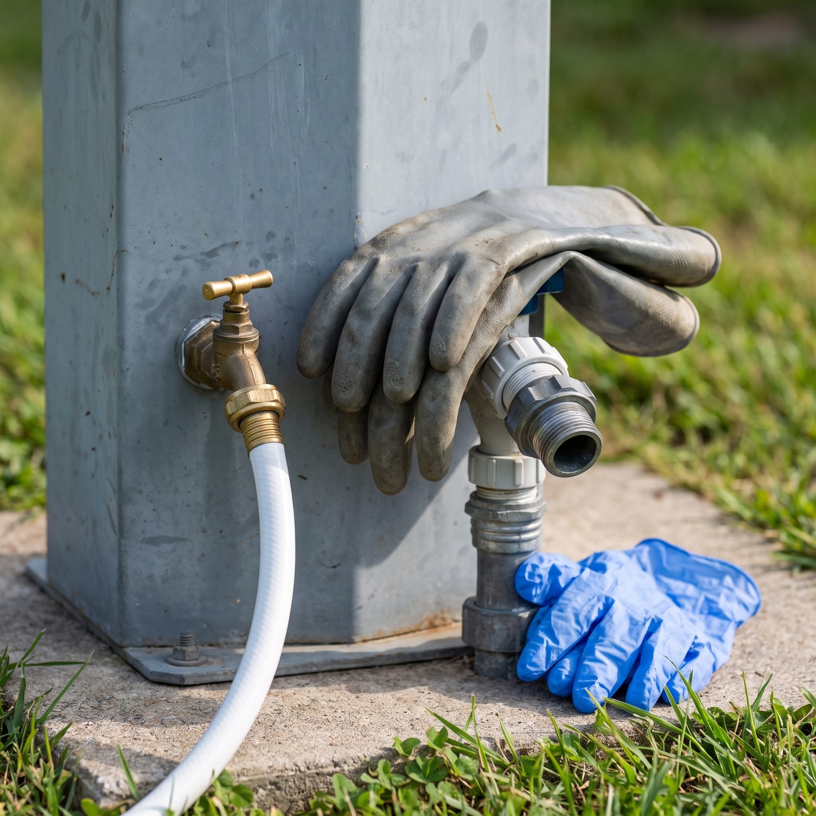 Handling Fresh-Water Fittings With Sewer Gloves Cross-Contaminates the System
