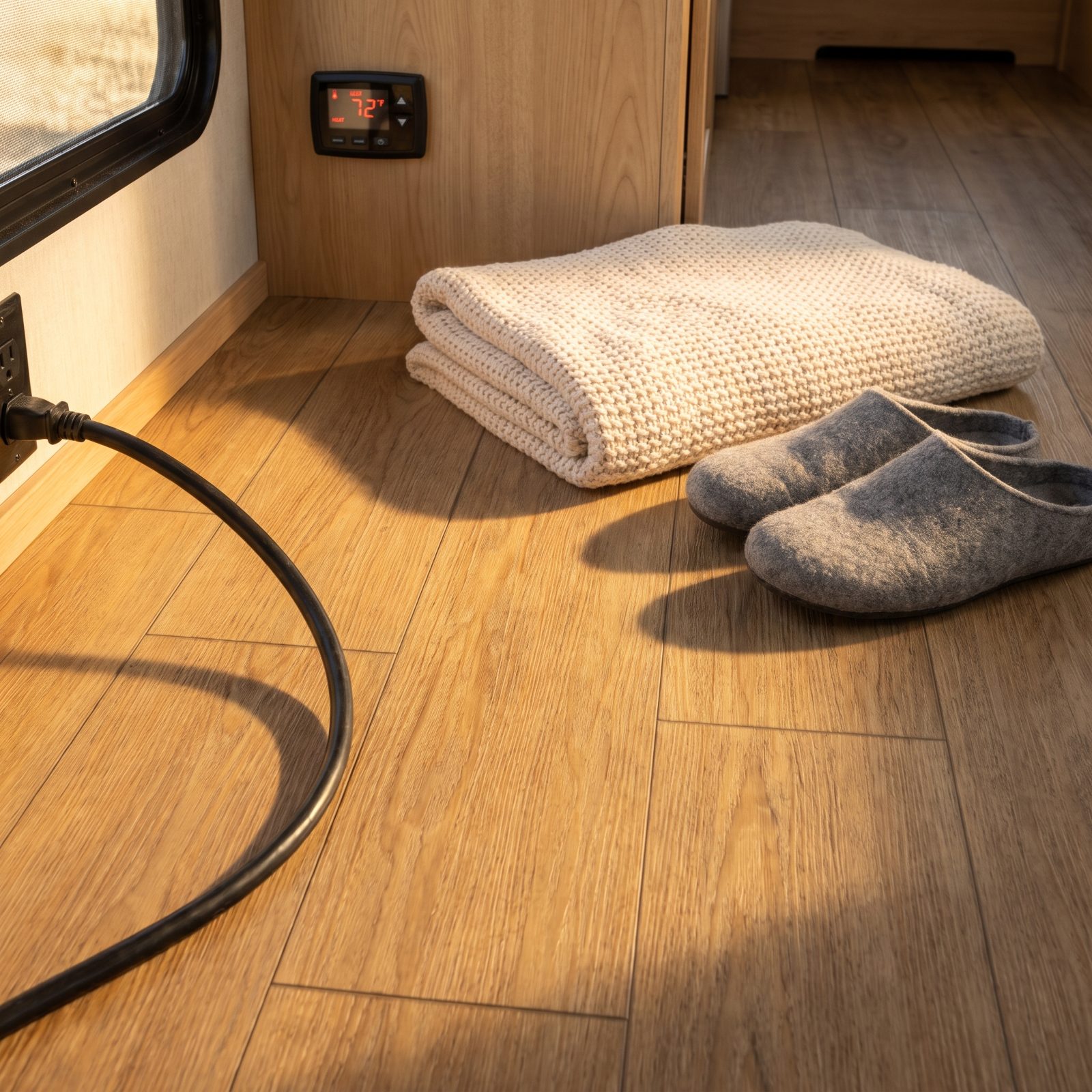 The Heated Floors That Only Warm Up When You're Plugged Into Shore Power