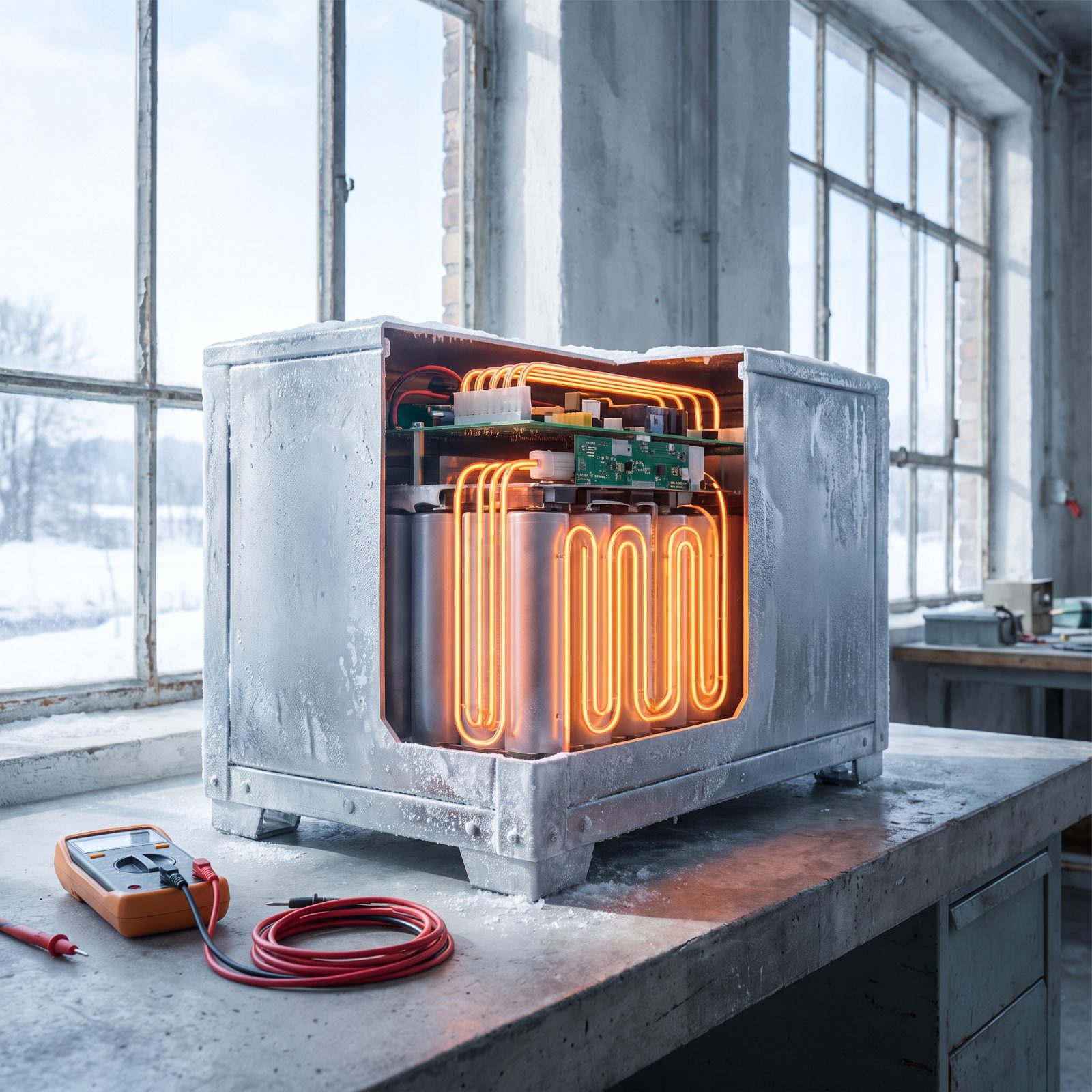 A Heated Lithium Battery Bank