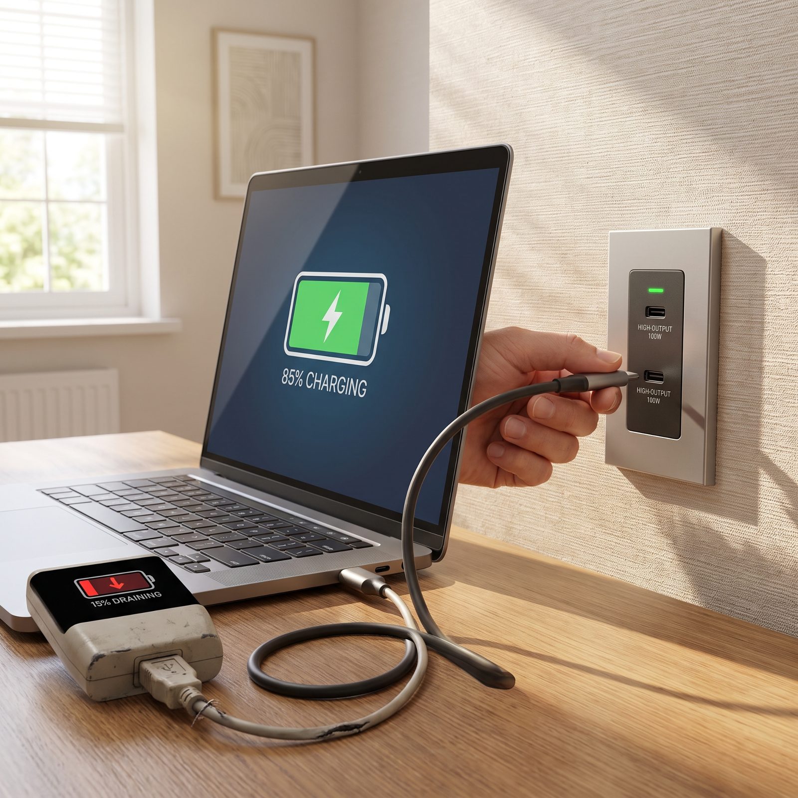 High-Output USB-C Outlets That Actually Charge a Laptop