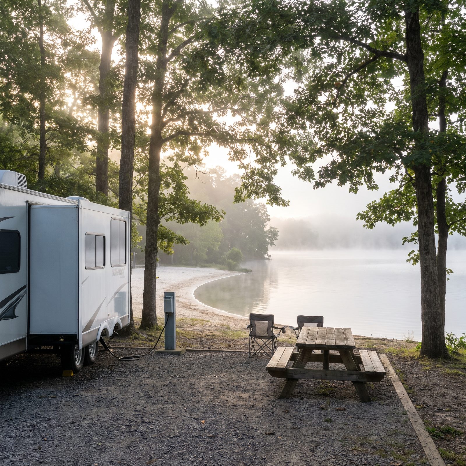 Holly Point Campground, Falls Lake State Recreation Area