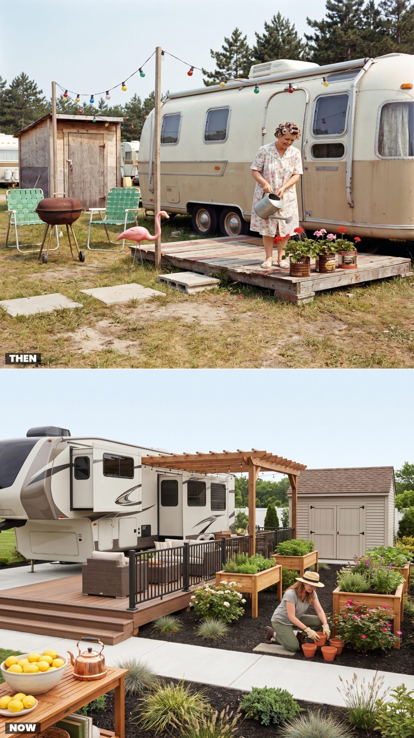 The Homemade Seasonal Campsite vs. Today's Curated Long-Term Site