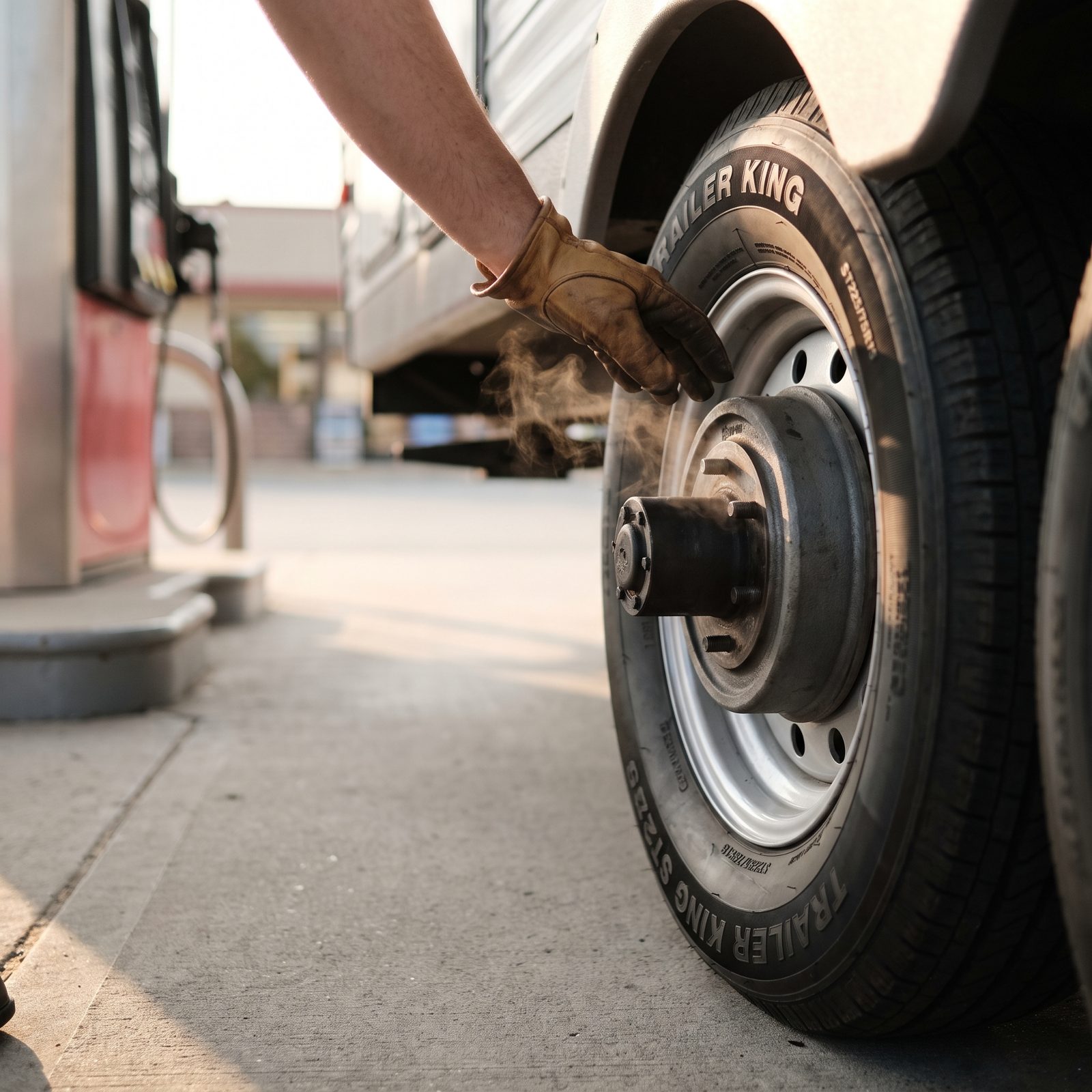 Ignoring a Hot Wheel Hub at the Fuel Stop