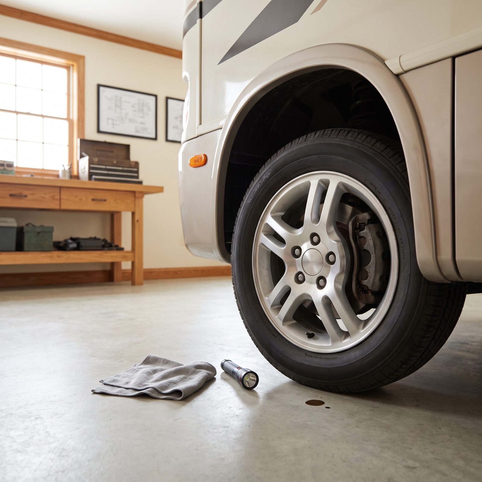 Inspect Brake Pads, Rotors, Drums, and Fluid Before the Climb