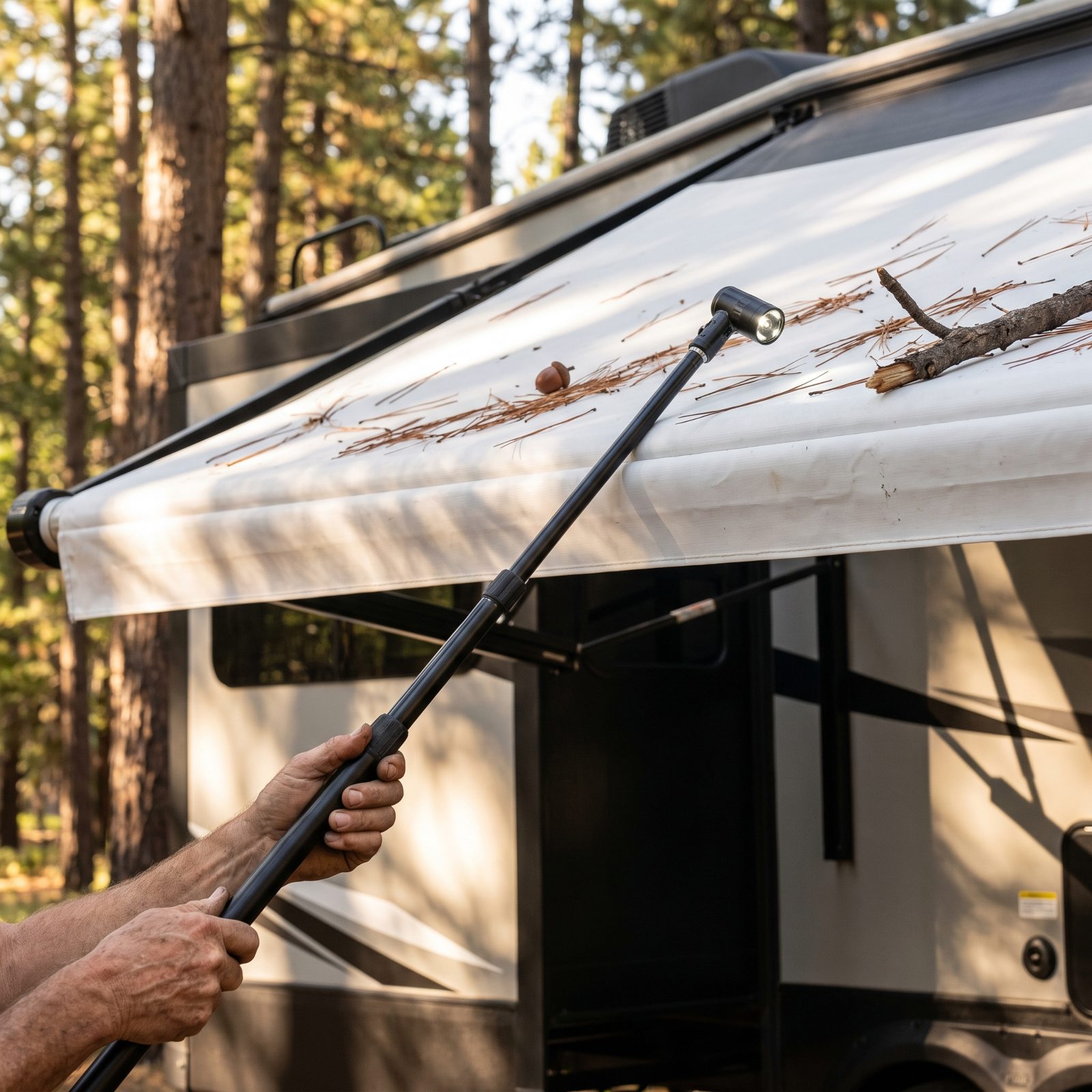 Inspect Slide Roofs With a Pole Camera Before Retracting Them