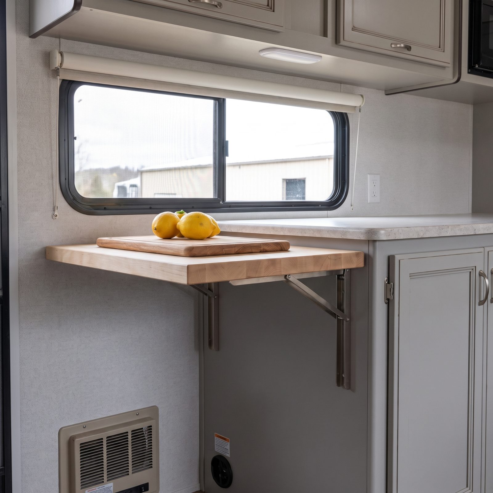Install a Fold-Down Counter Extension That Vanishes After Dinner