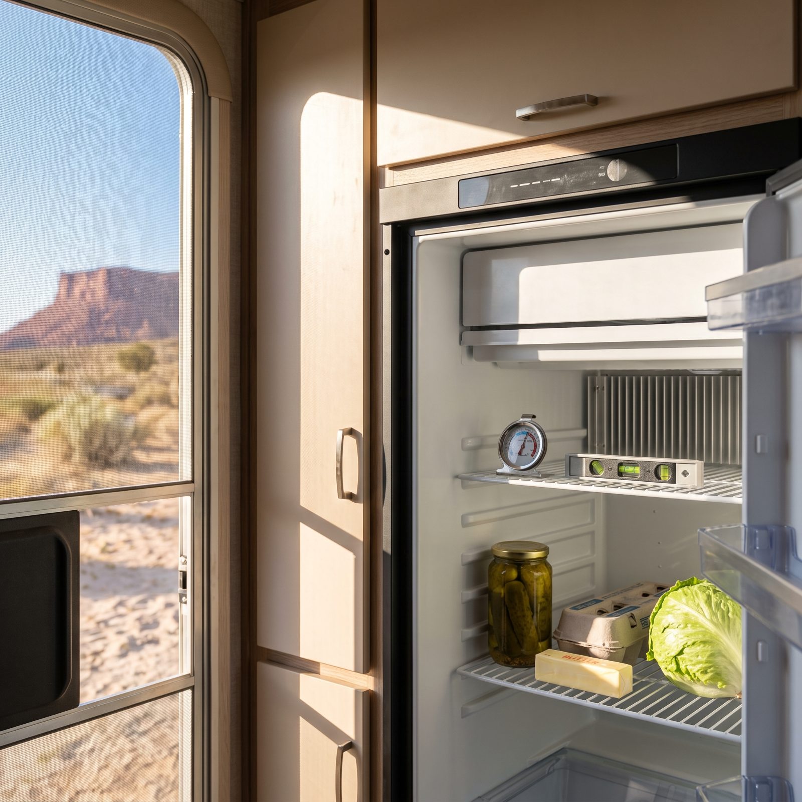 Keep the Refrigerator Level and Check Its Temperature With a Thermometer