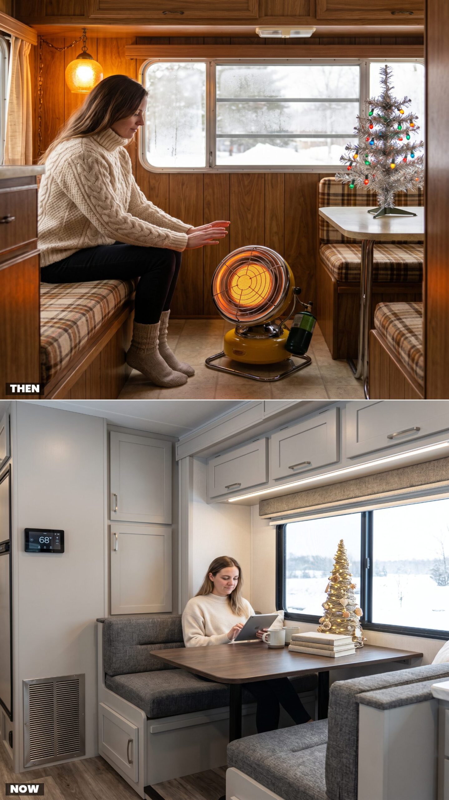 Keeping Warm: Portable Propane Heaters vs. Multi-Zone RV Heat Pumps