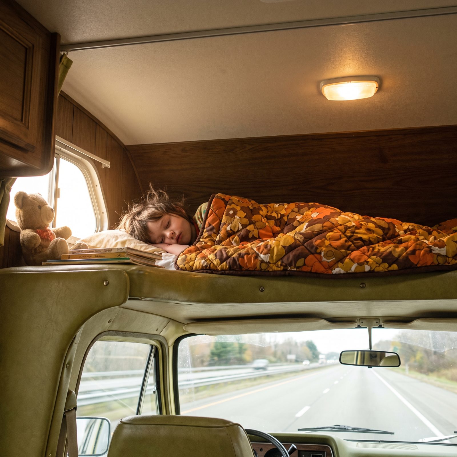 Kids Asleep in the Cab-Over While the Whole Rig Rolled Down the Interstate