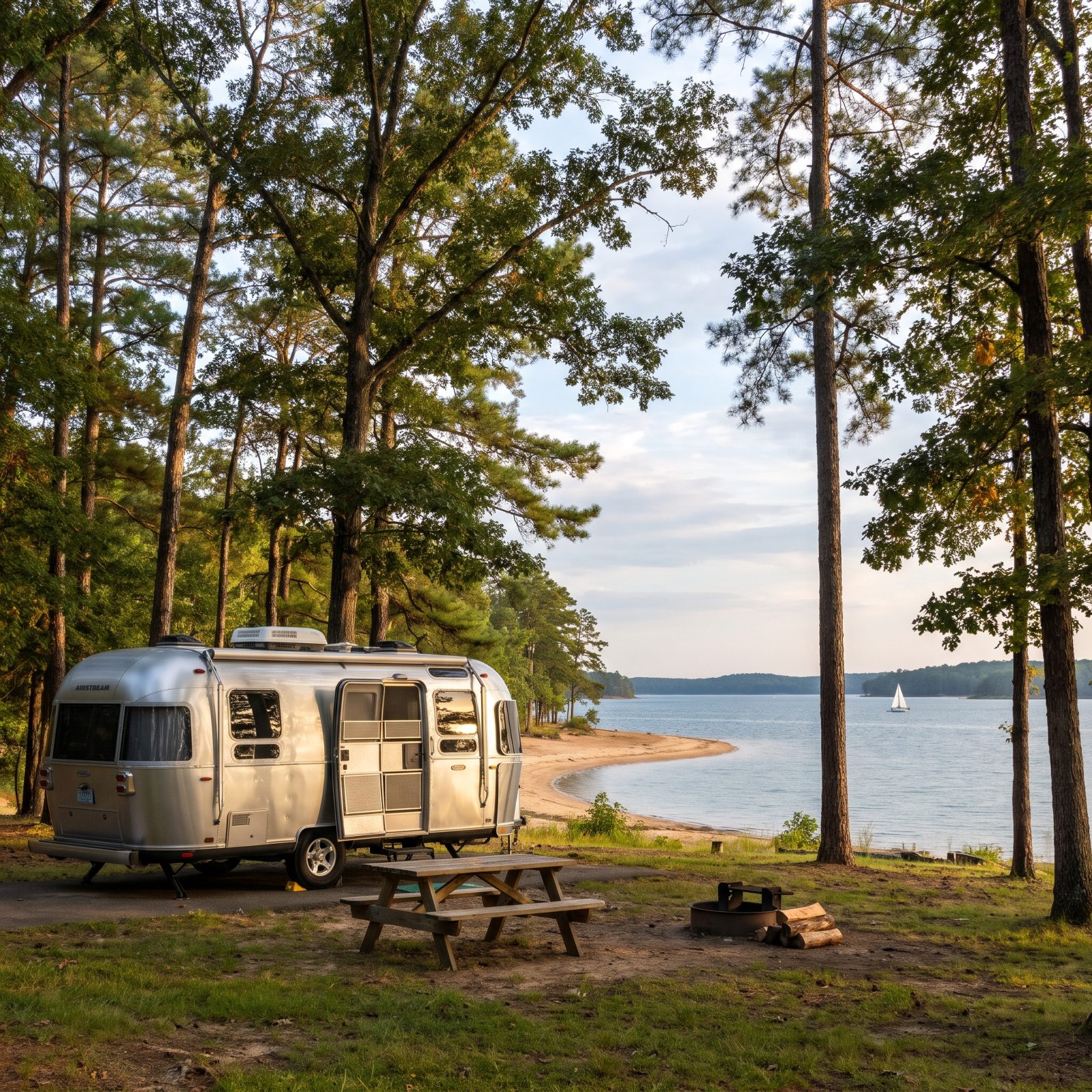 Kimball Point on Kerr Lake, Where the Peninsula Points at Virginia