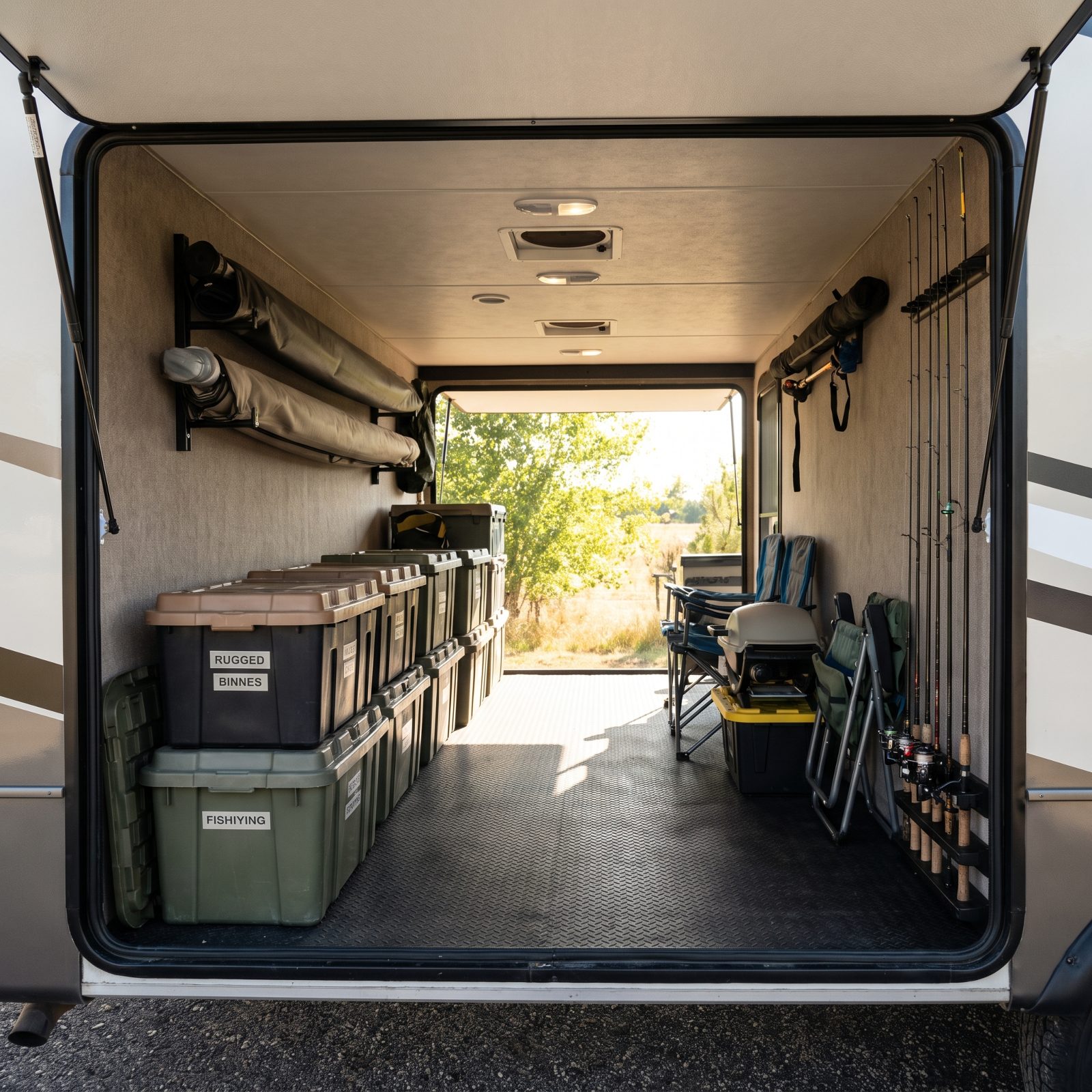Large Pass-Through Exterior Storage