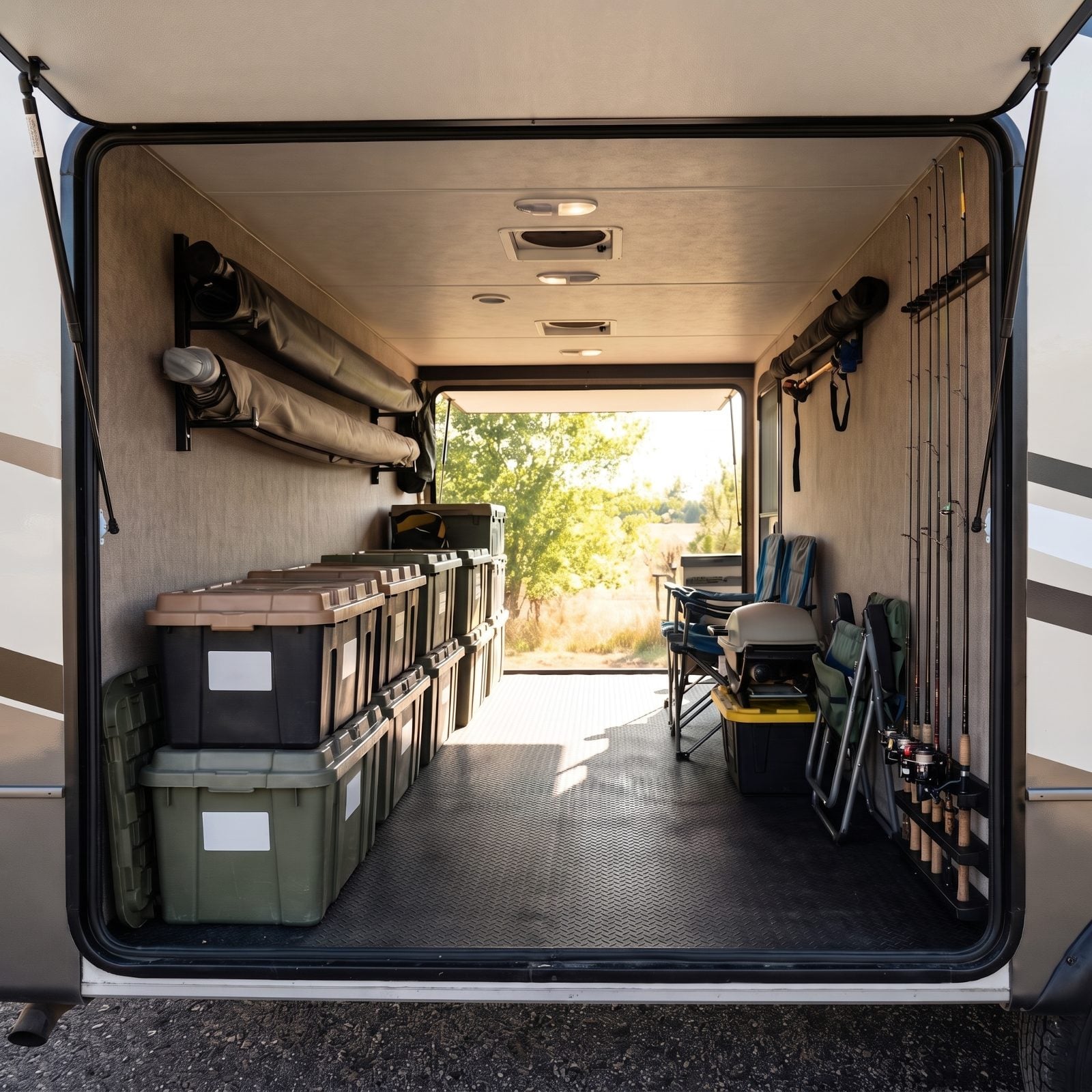 Large Pass-Through Exterior Storage