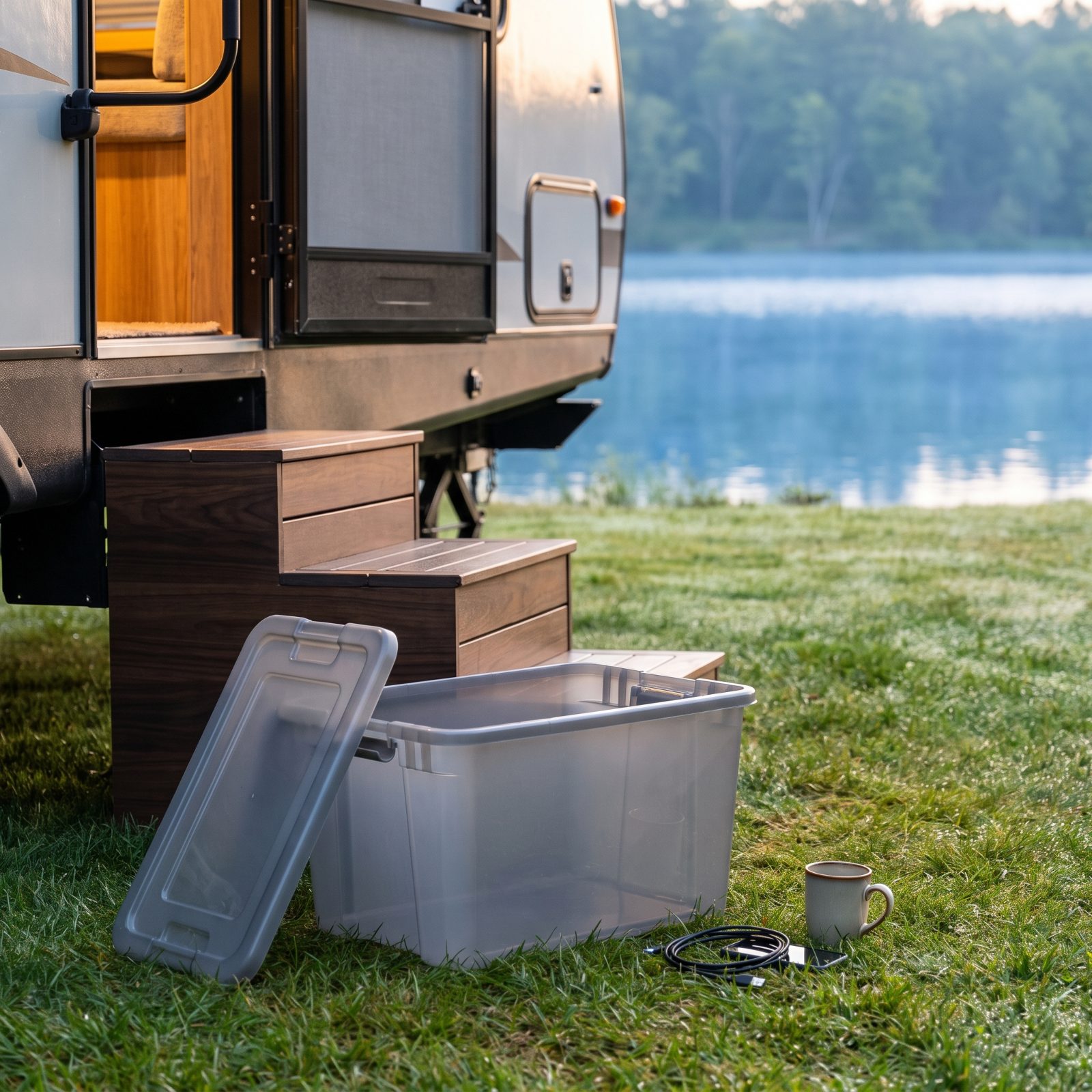 Leave an Empty Tote by the Steps for Last-Minute Loose Gear