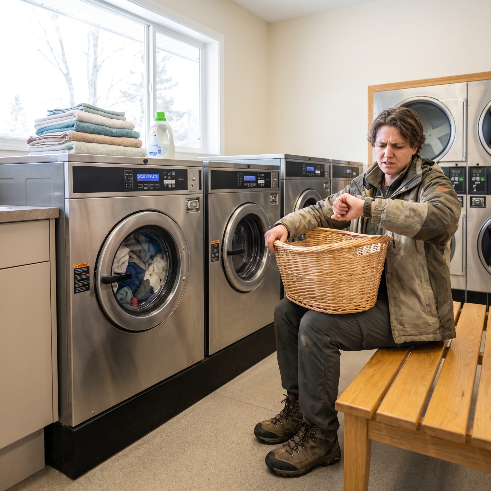 Leaving Finished Laundry in a Machine for Hours