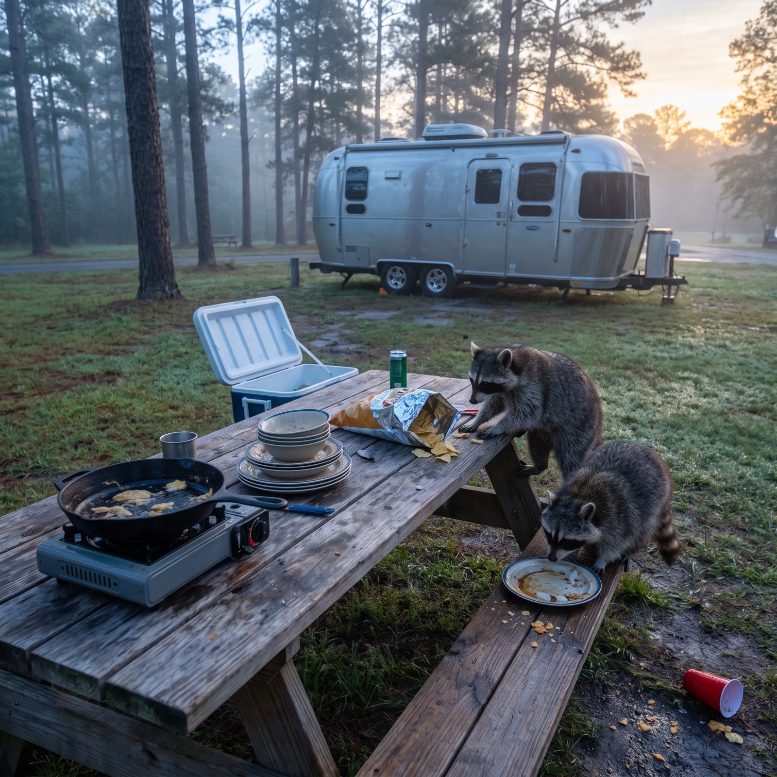 Leaving Food and Dishes Out on the Table Overnight