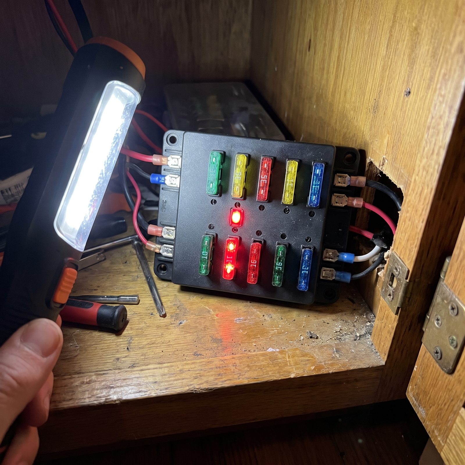 LED Blade Fuses That Light Up When a Circuit Blows