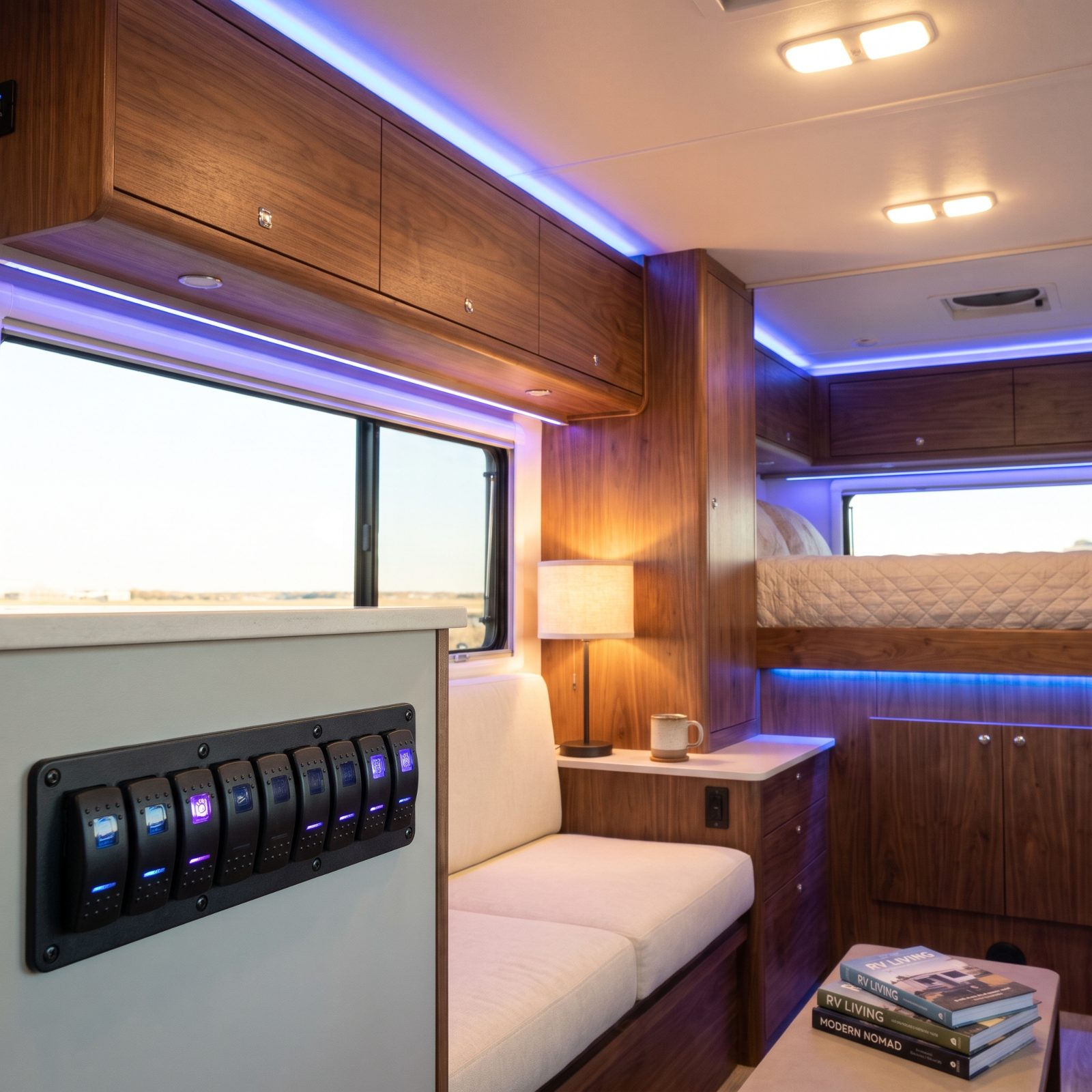 The LED Mood Lighting Controlled by a Dozen Mystery Switches