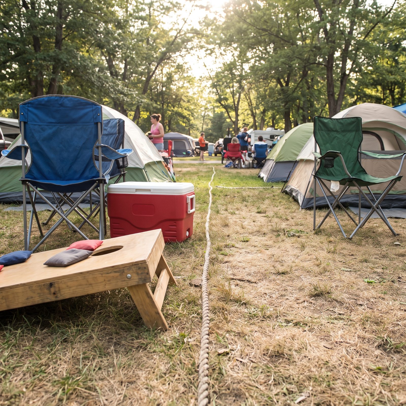 Letting the Chairs, Coolers, and Cornhole Creep Into the Next Site