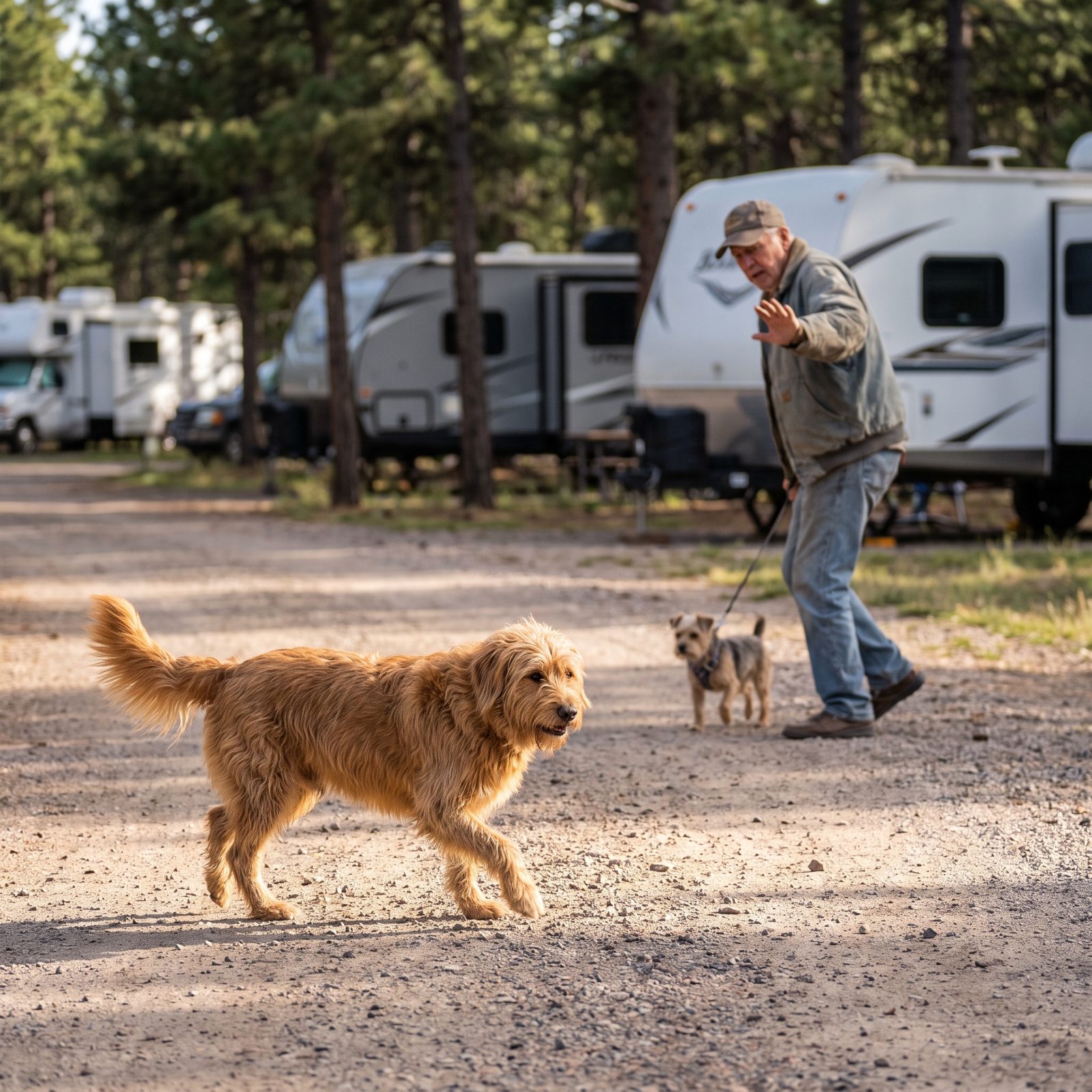 Letting the Dog Roam the Loop Off-Leash