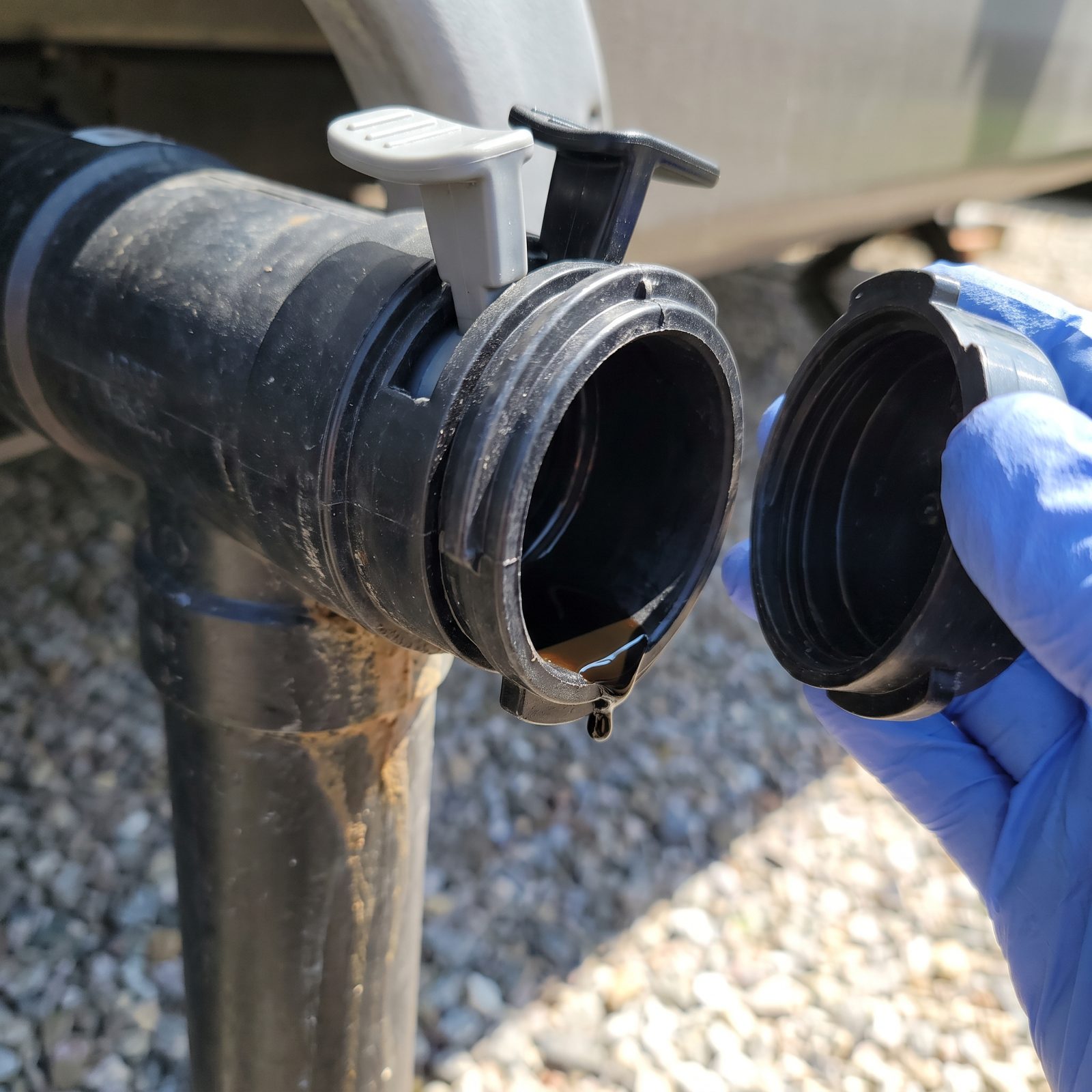 Liquid Dripping From the Waste Outlet With Both Valves Closed