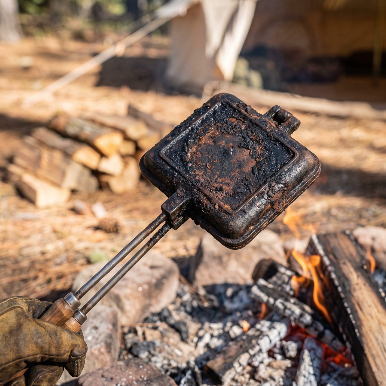 The Long-Handled Cast-Iron Pie Iron Nobody Ever Washed Right