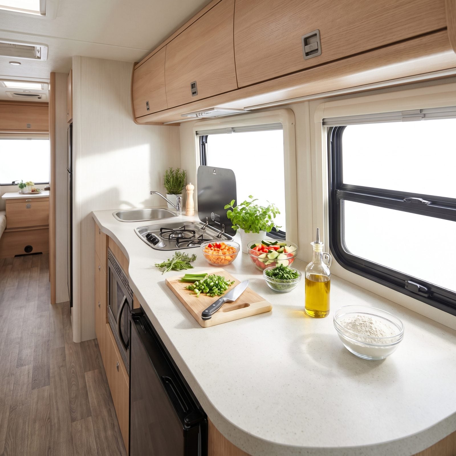 A Long, Uninterrupted Kitchen Work Surface