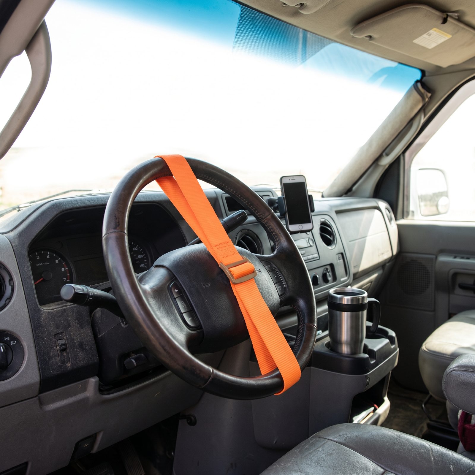 Loop a Bright Reminder Strap Over the Steering Wheel When a Roof Vent Is Open