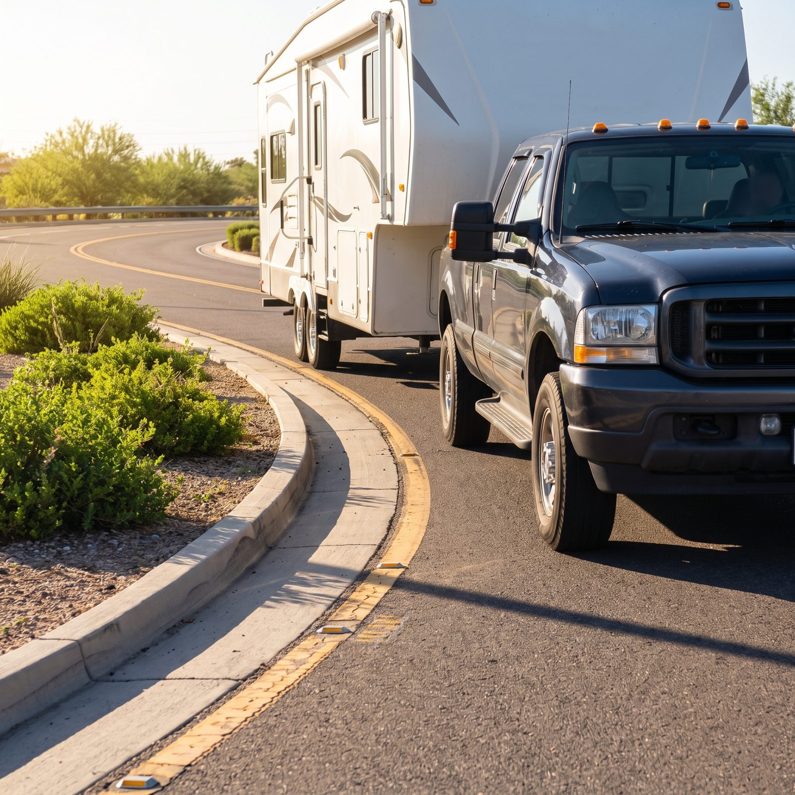 Low Concrete Medians on Curves That Vanish Under Your Hood