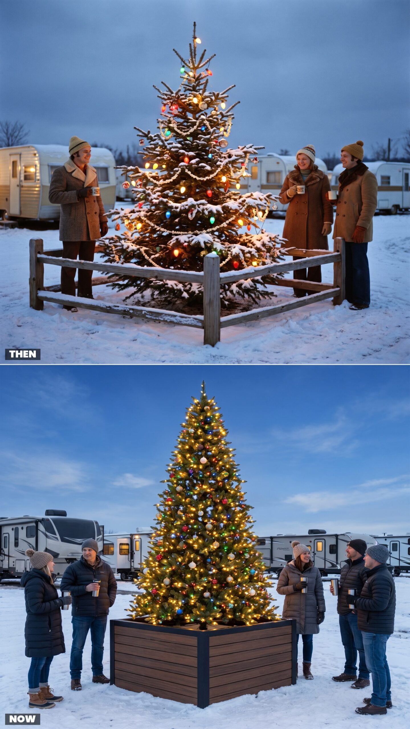 The Main Christmas Tree: A Locally Cut Evergreen vs. a Pre-Lit Community Showpiece