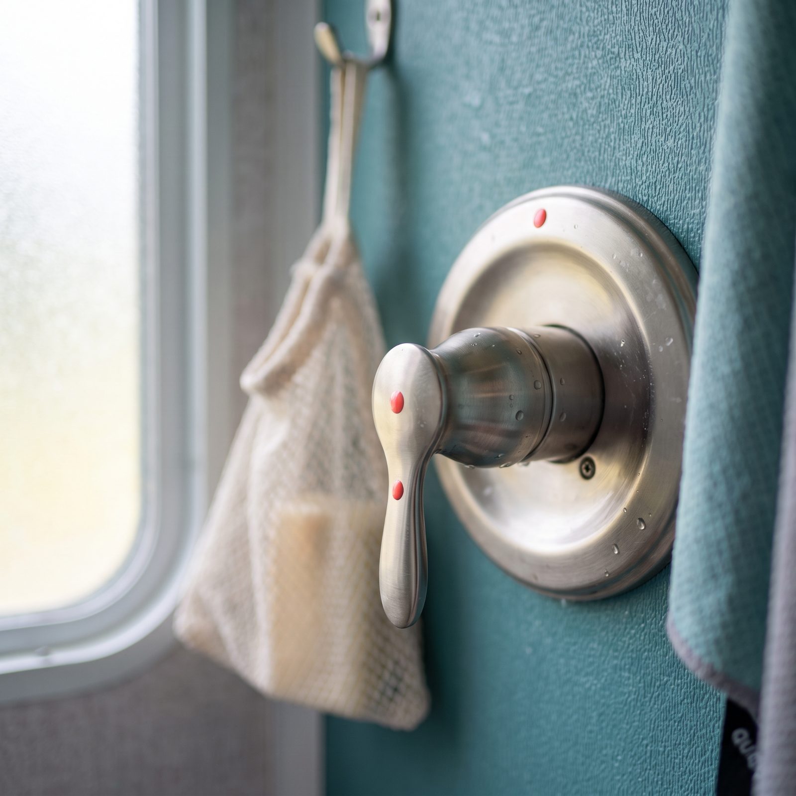 Mark the Ideal Shower-Faucet Position With a Dot of Nail Polish