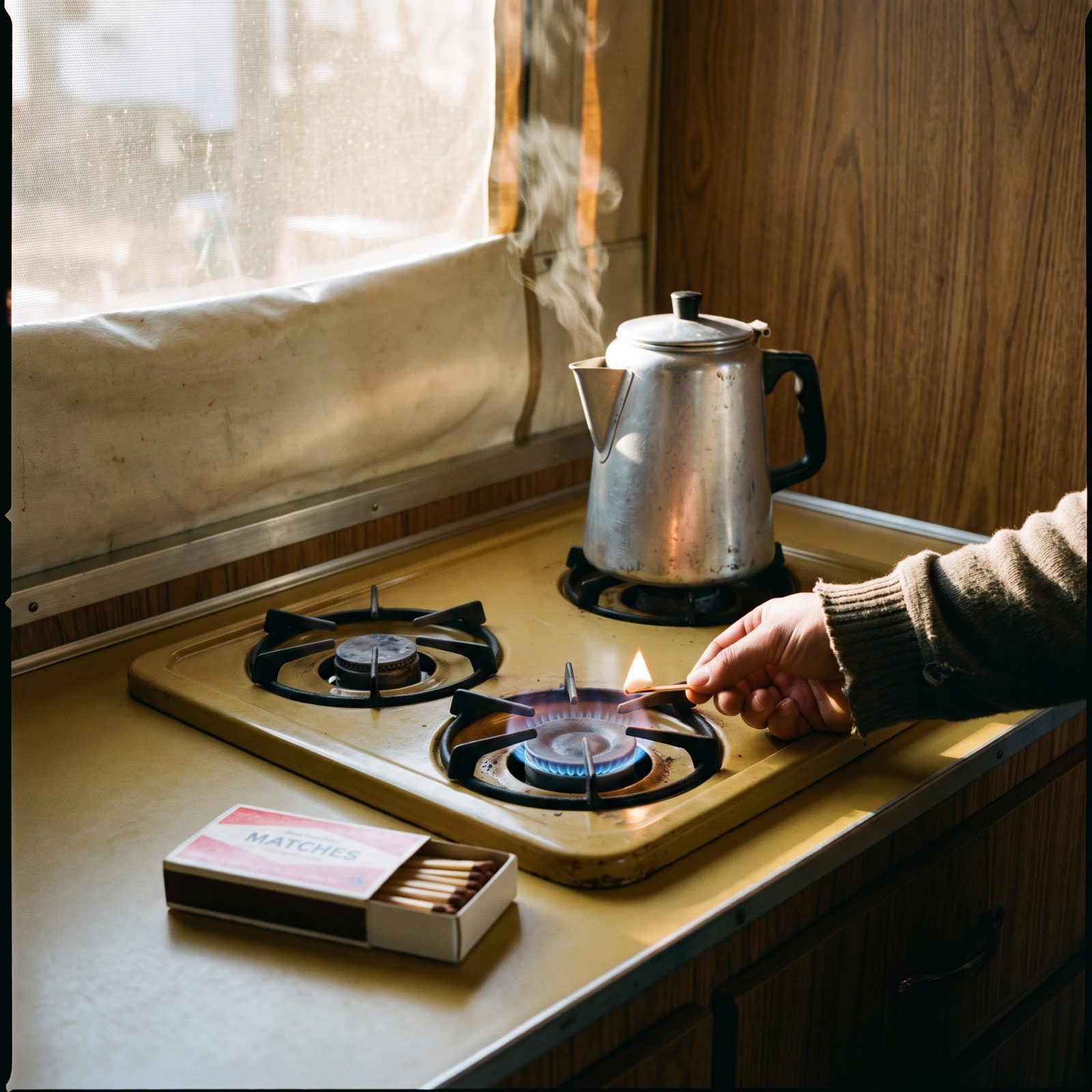 A Match-Lit Two-Burner Stove