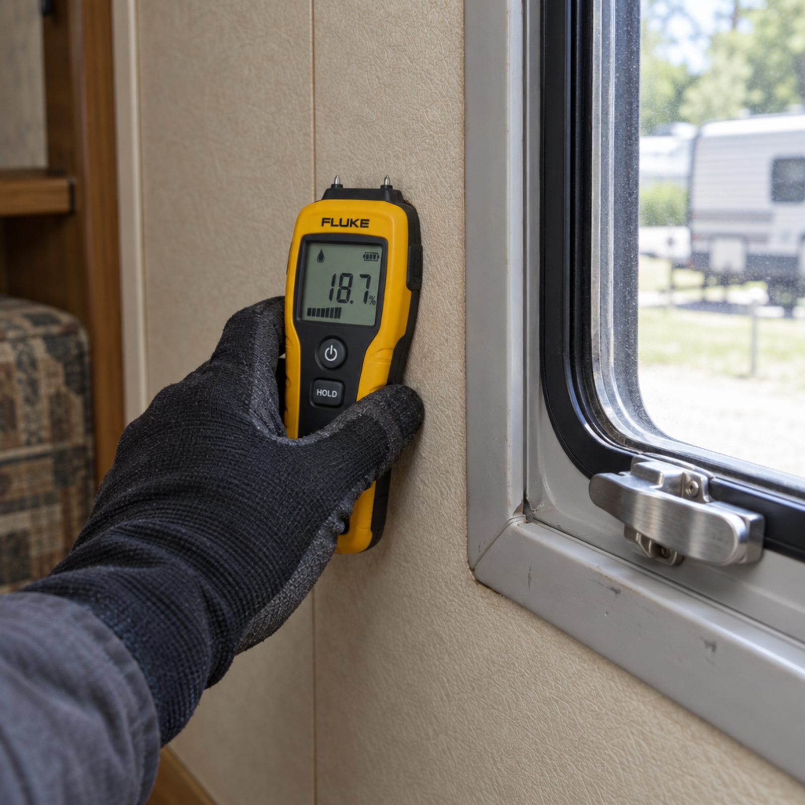 A Moisture Meter That Spikes Behind a Clean-Looking Wall