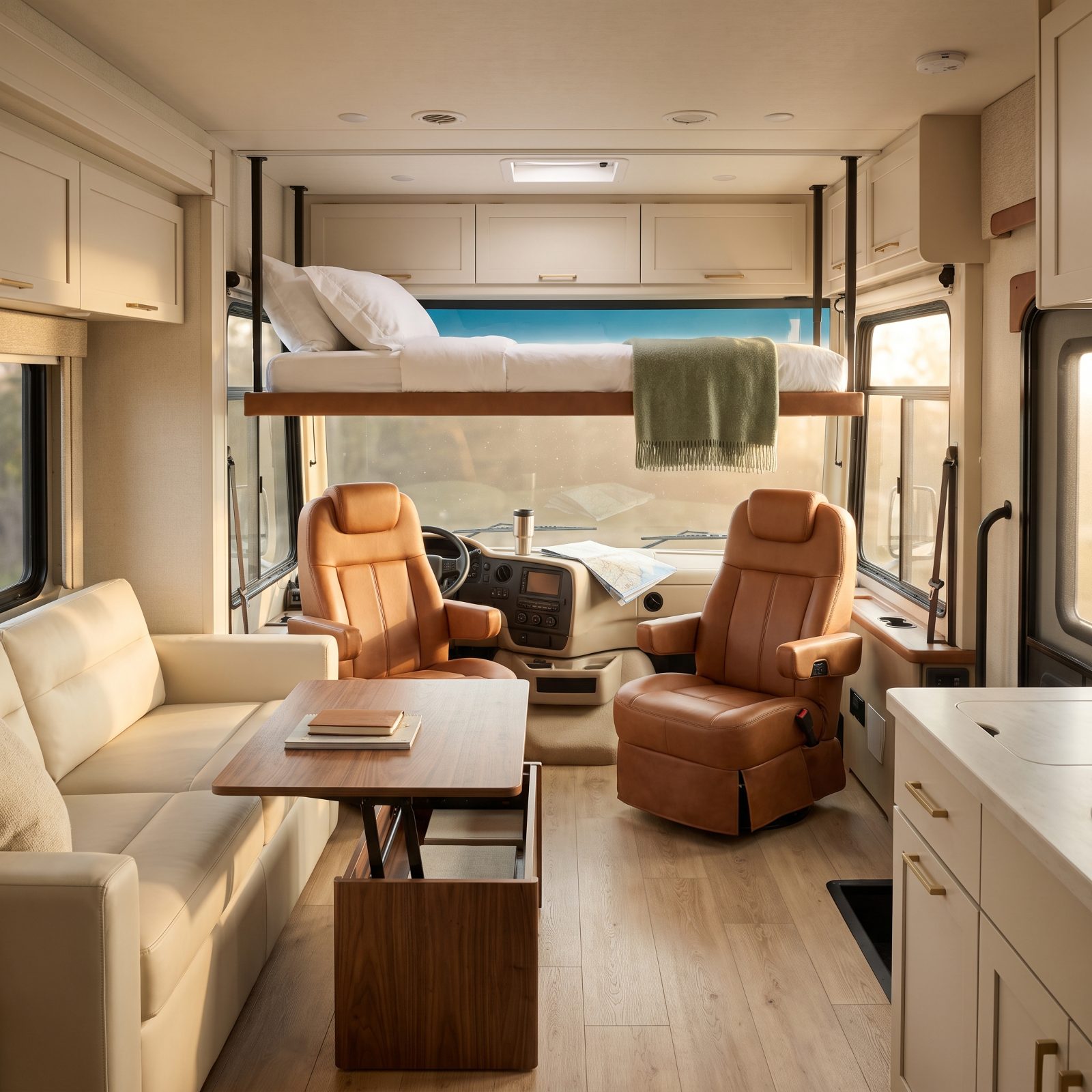 The Motorhome That Hides a Guest Bed in the Ceiling